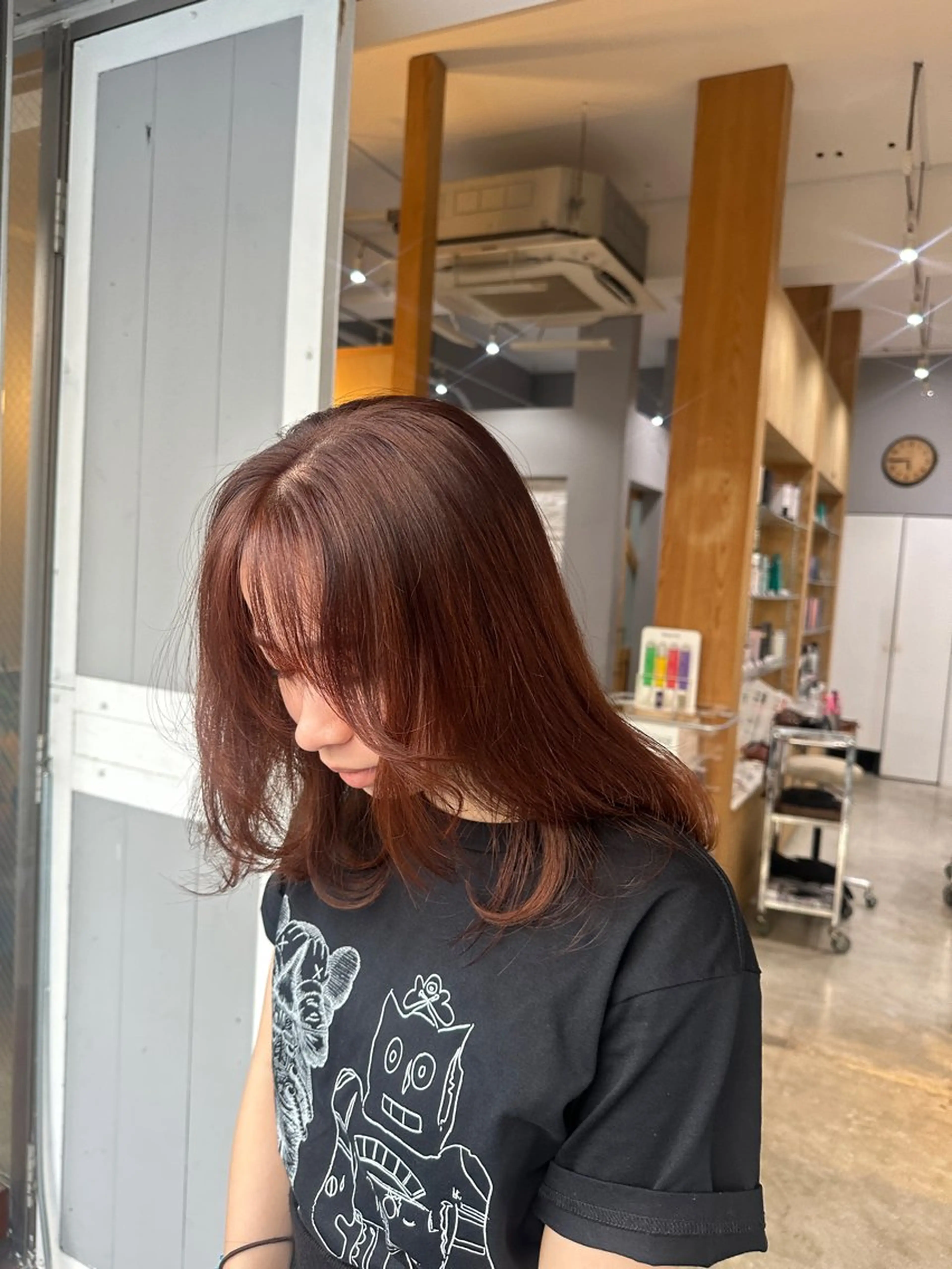 ミディアム ヘアカラー トリートメント miloc MOMOKAのヘアスタイル