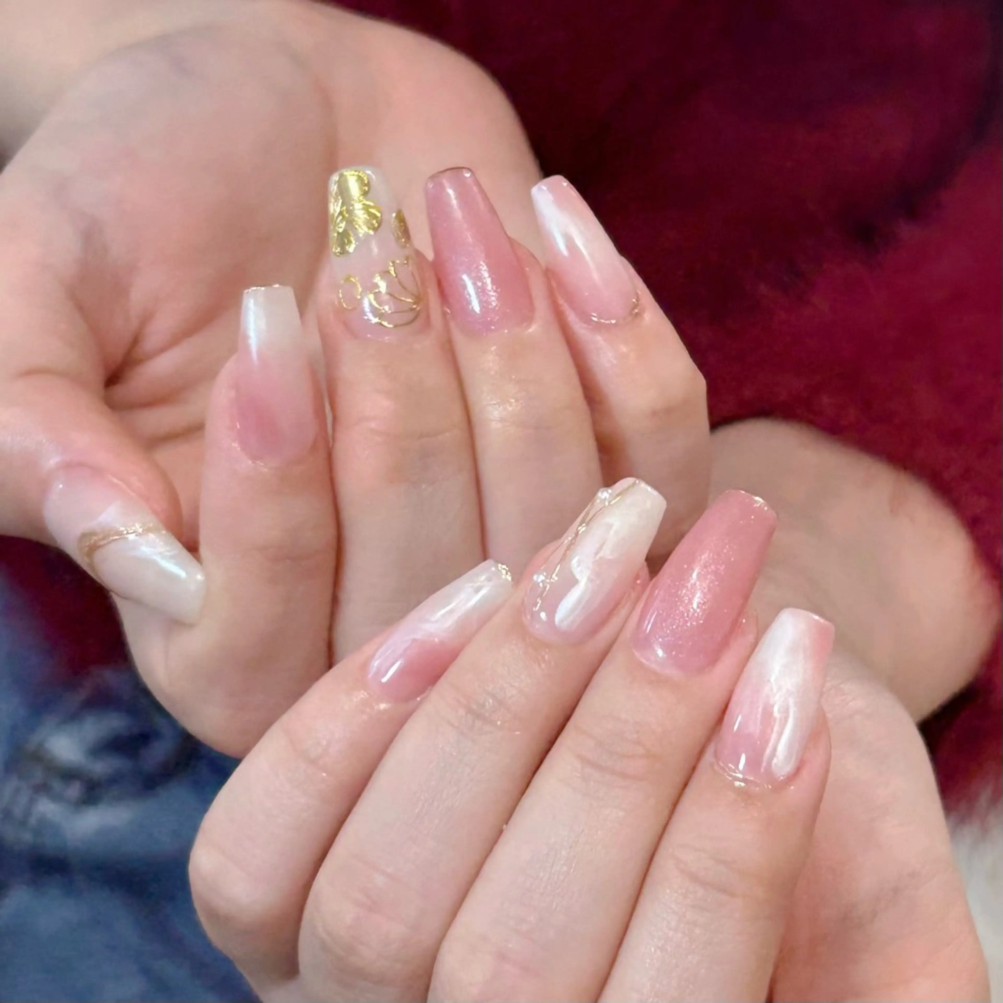 ネイル 持ち込み ニュアンスネイル ハンドネイル ハンドケア 🦋Yumi Nail🦋Momoのネイルデザイン
