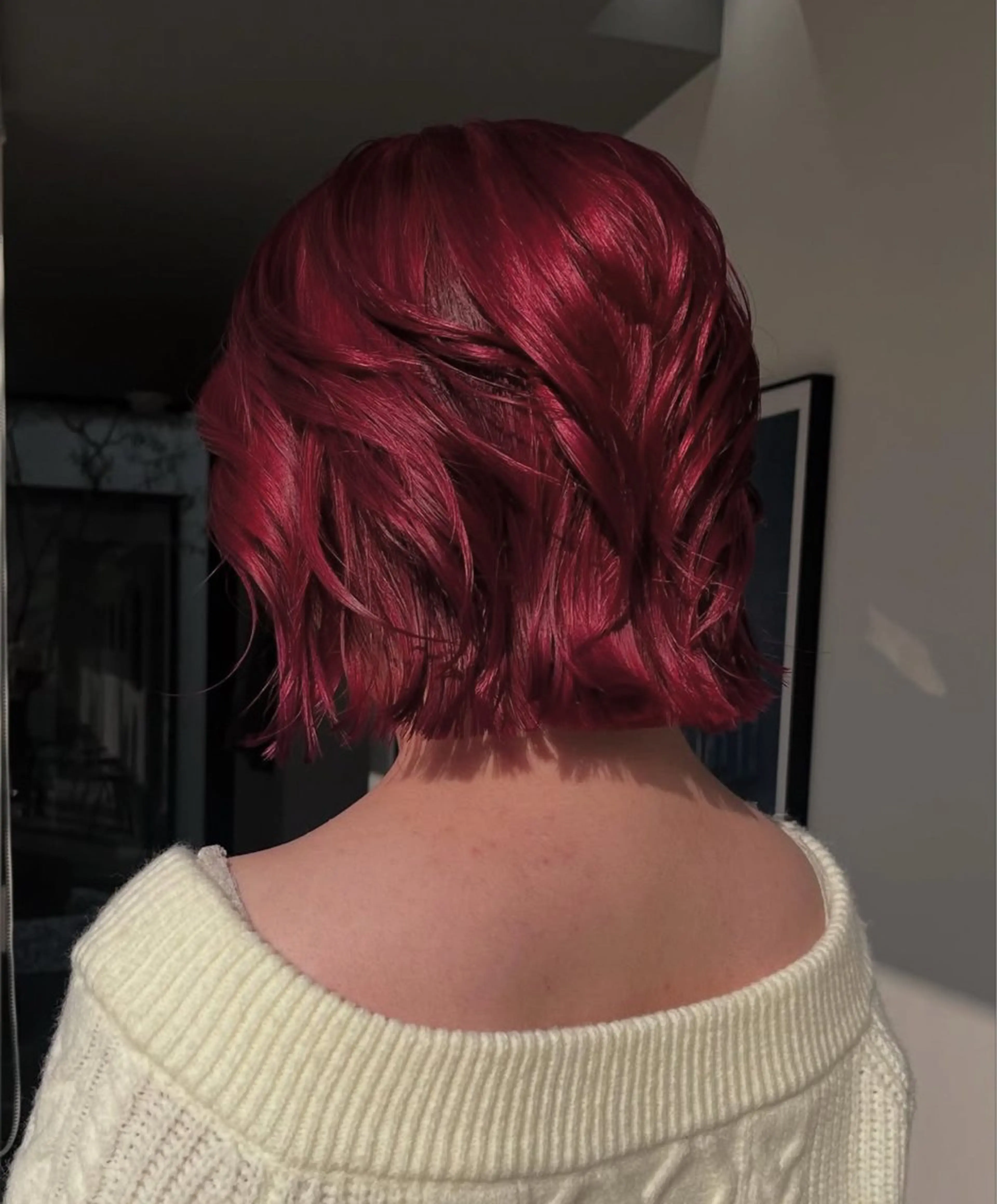 ミディアム カラー カット ヘアカラー 湯川 未咲希のヘアスタイル