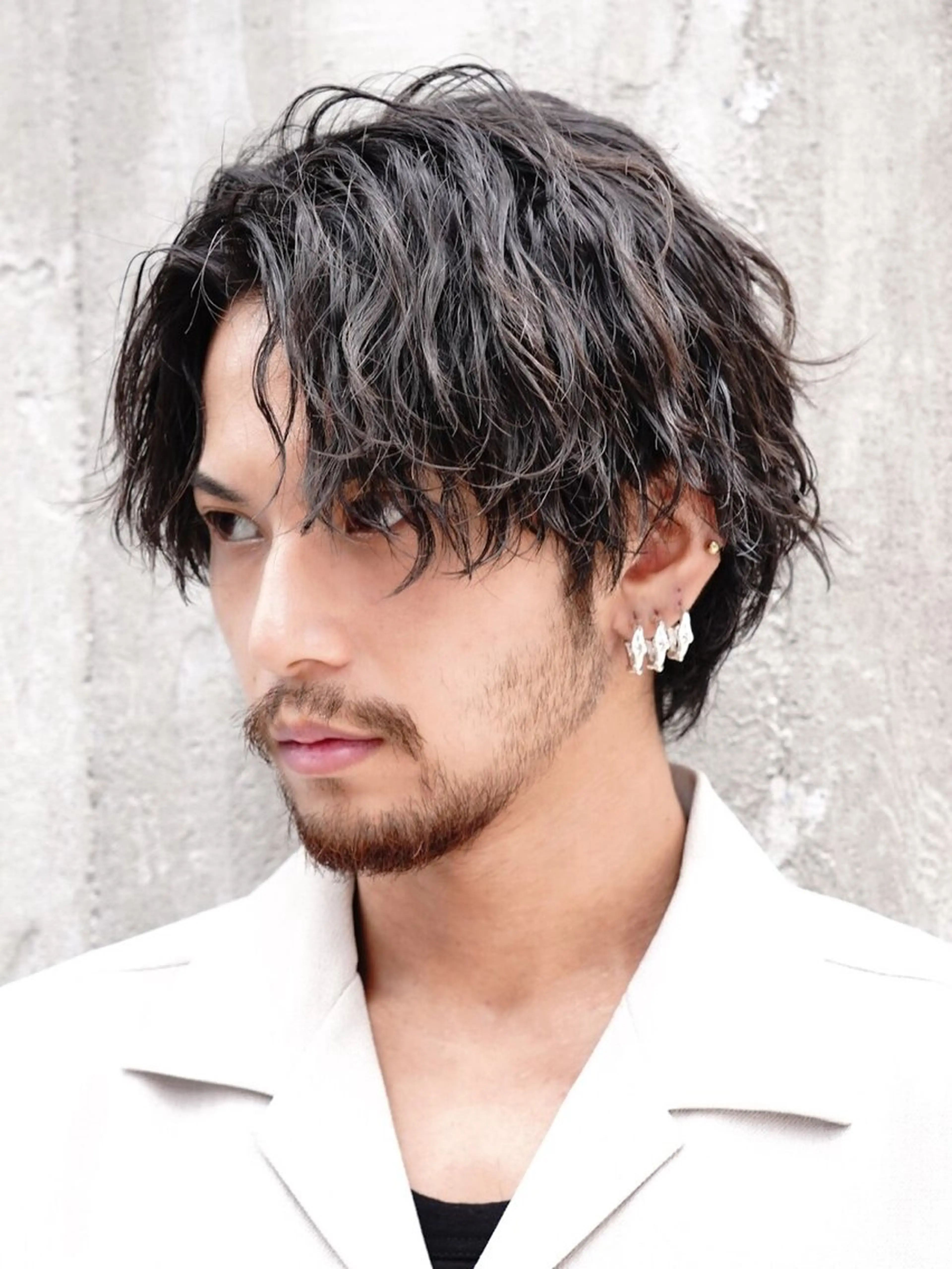 パーマ メンズ カット パーマ 安藤幹人 メンズパーマのヘアスタイル