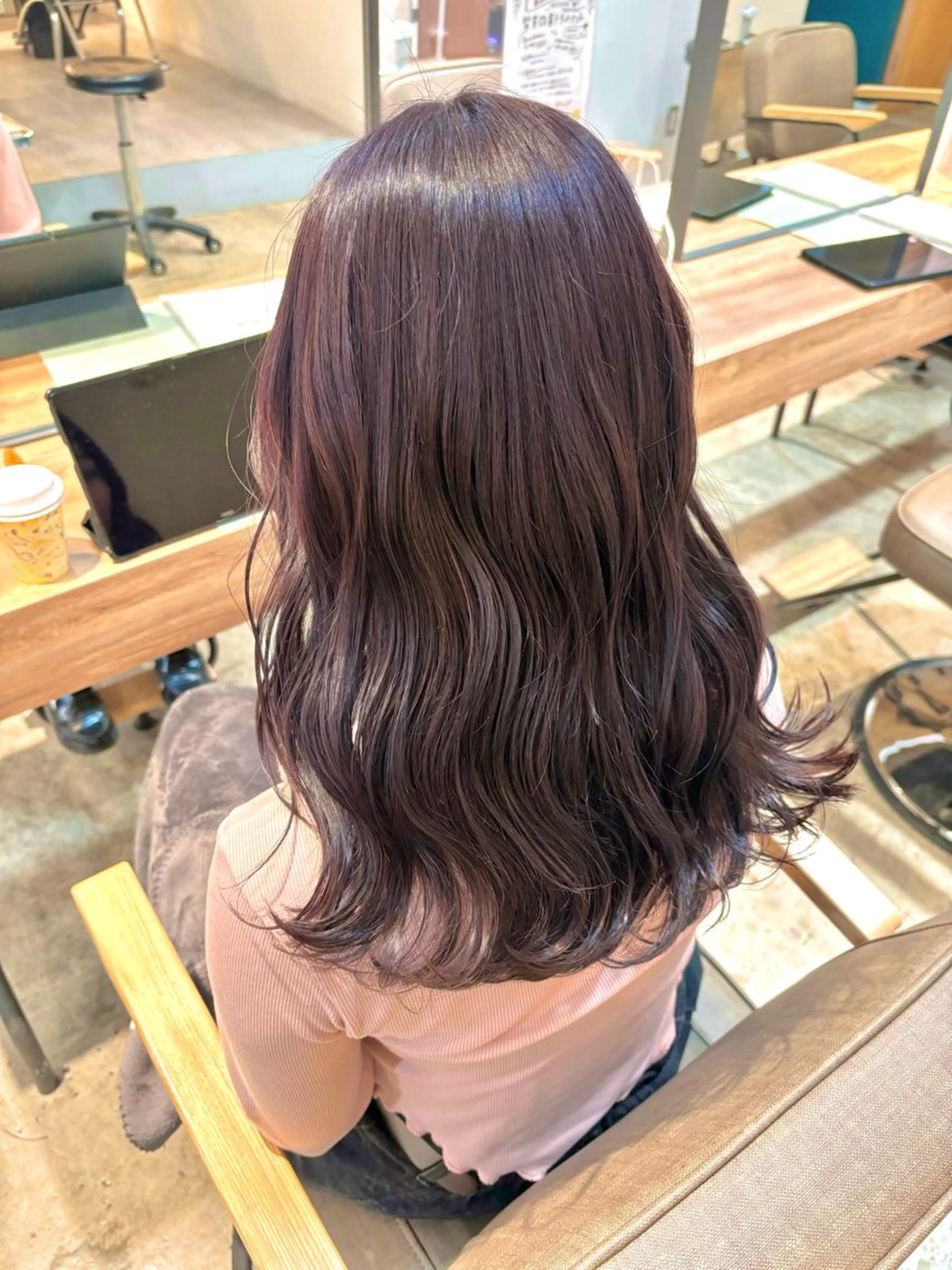 セミロング ☁️RIKA☁️ @ri2_____bのヘアスタイル