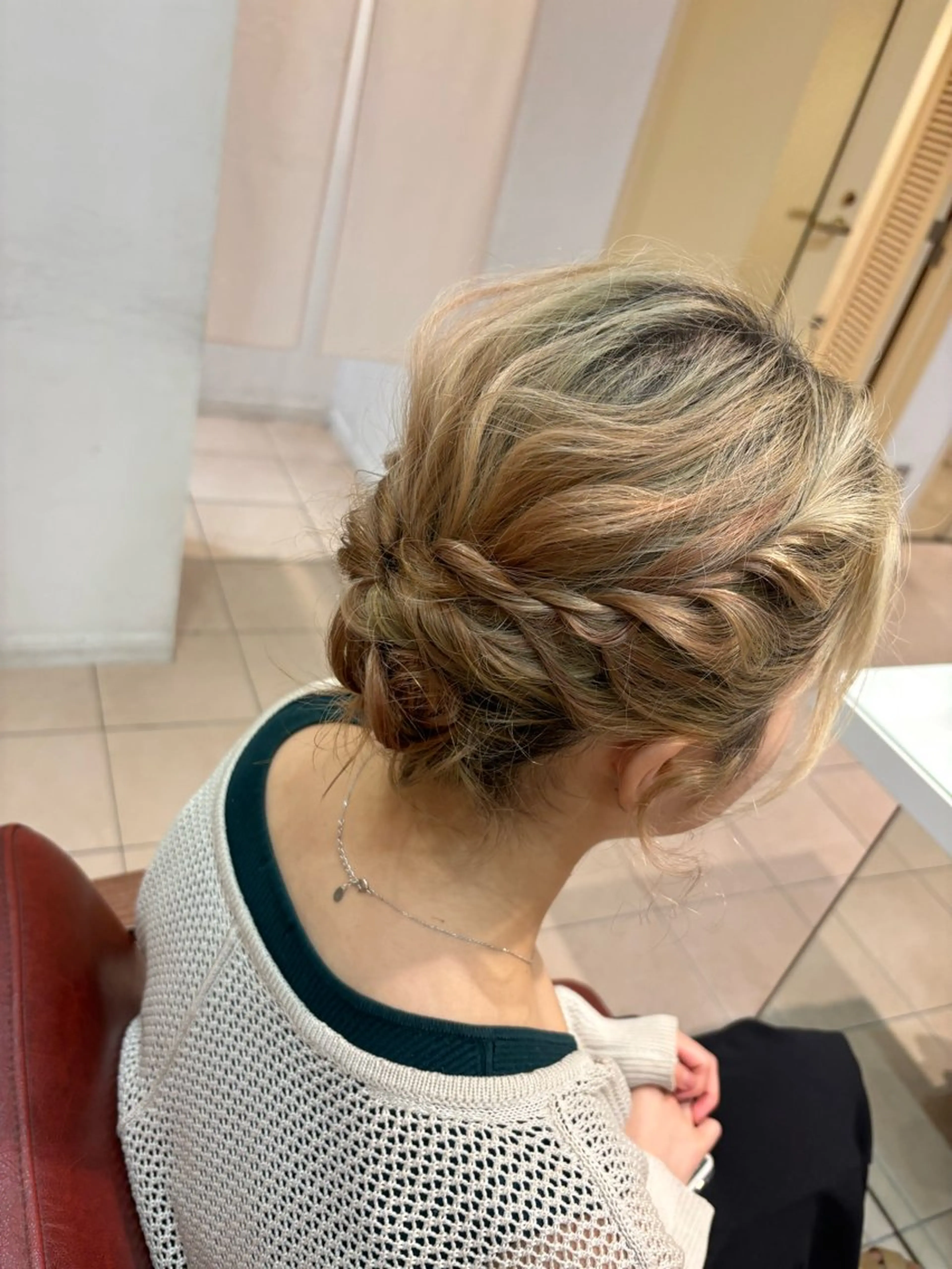 ヘアアレンジ 結婚式・ブライダル 簡単アレンジ ヘアセット 艶カラー/アレンジ 💟すなおのヘアスタイル