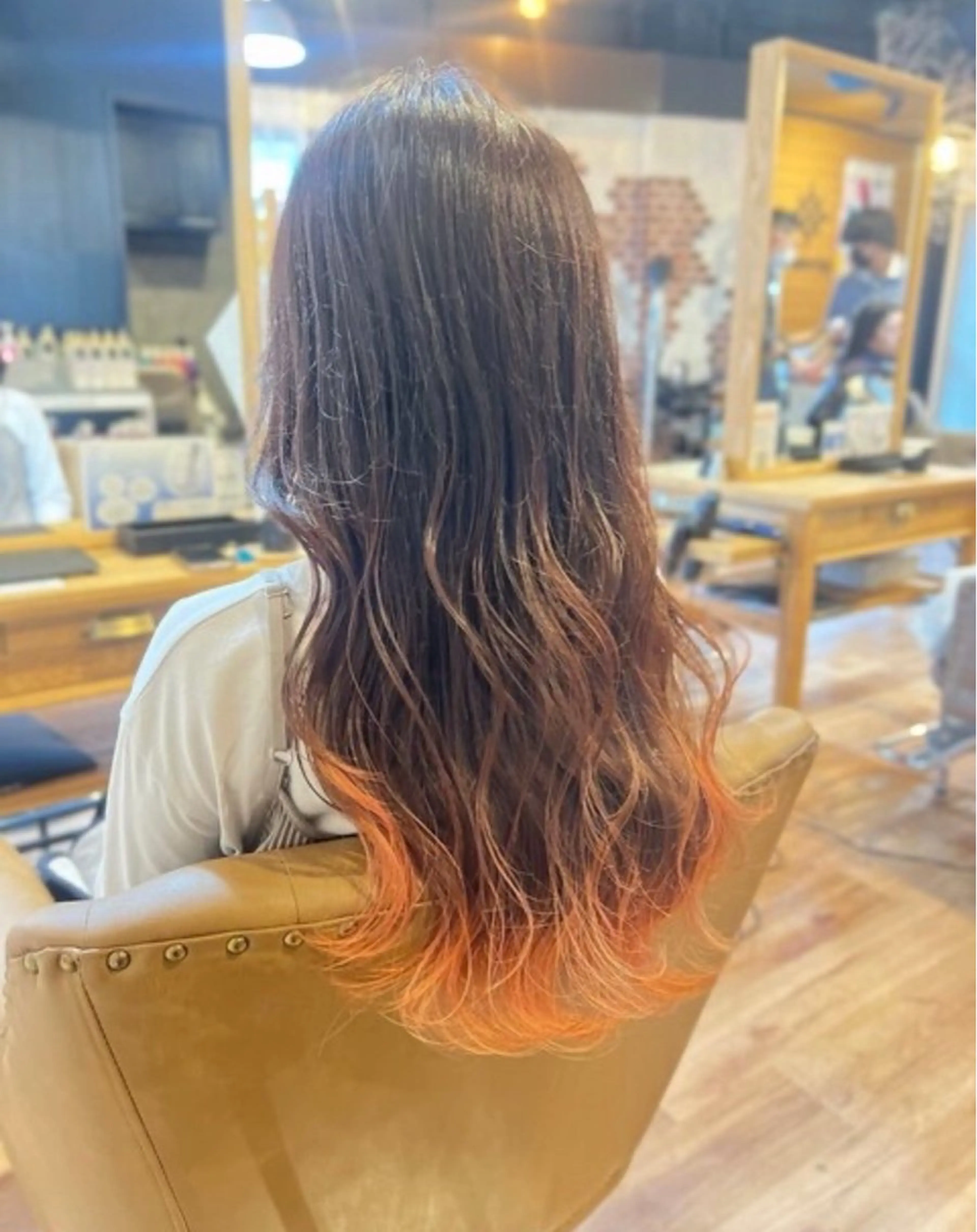 カラー ヘアカラー 梶 瑞希のヘアスタイル