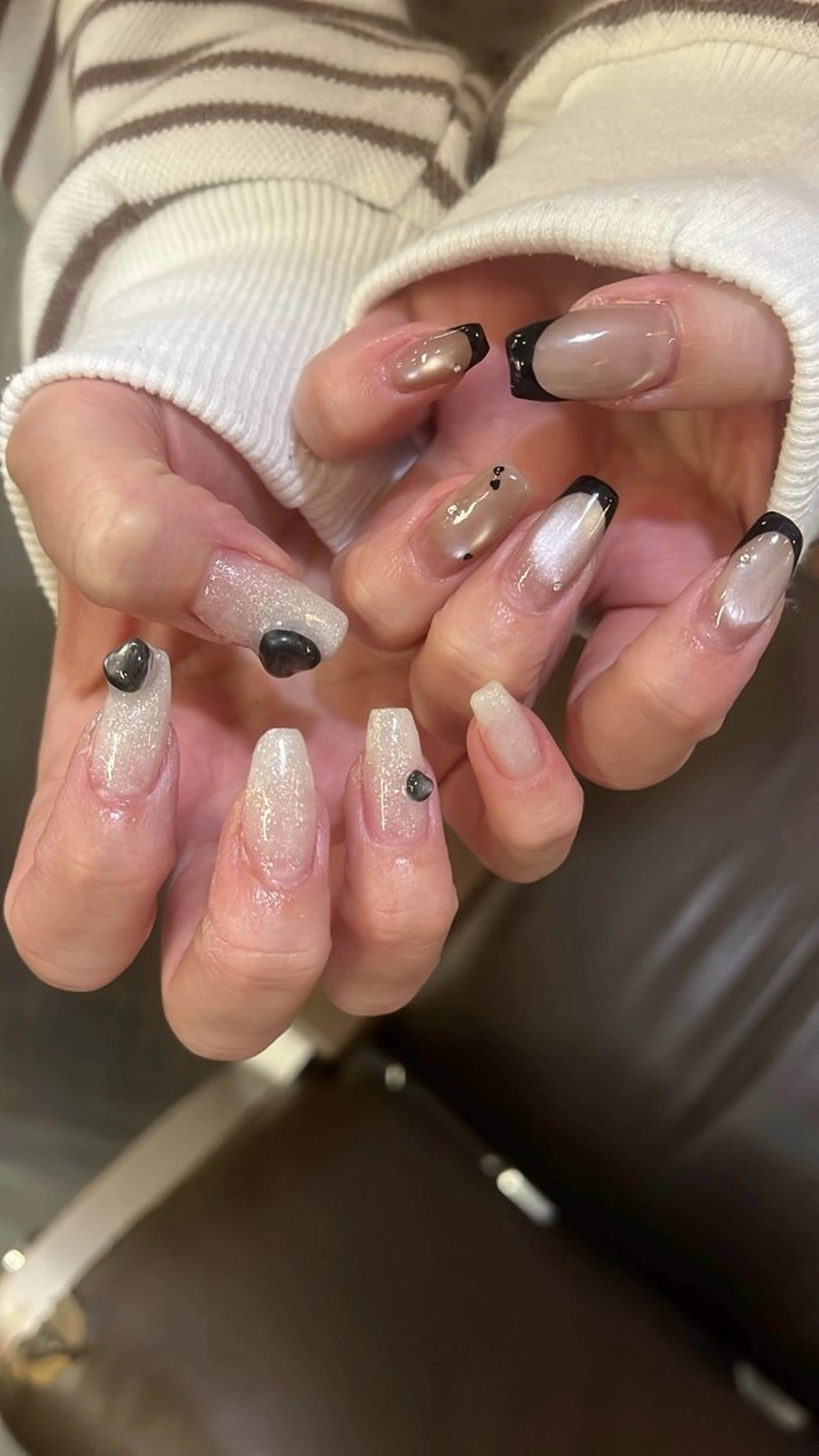 ネイル バレンタイン ハンドネイル SAKU nail 作島茜のネイルデザイン