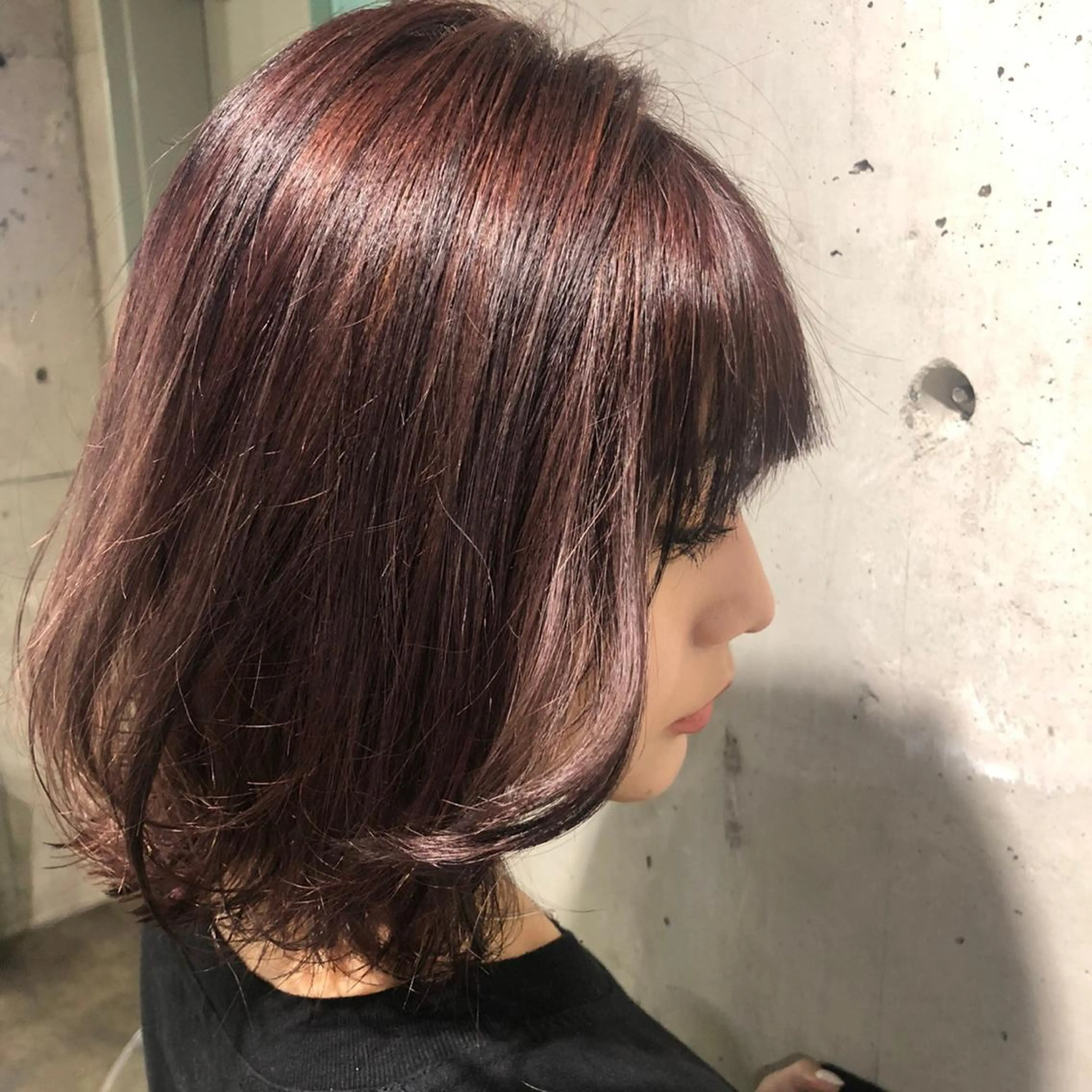 ミディアム カラー パーマ ヘアアレンジ ネイル マツエク・マツパ ラベンダーカラー パープルカラー パープル linette所属・🐩推し活🐩 FUTABA🍒のヘアスタイル