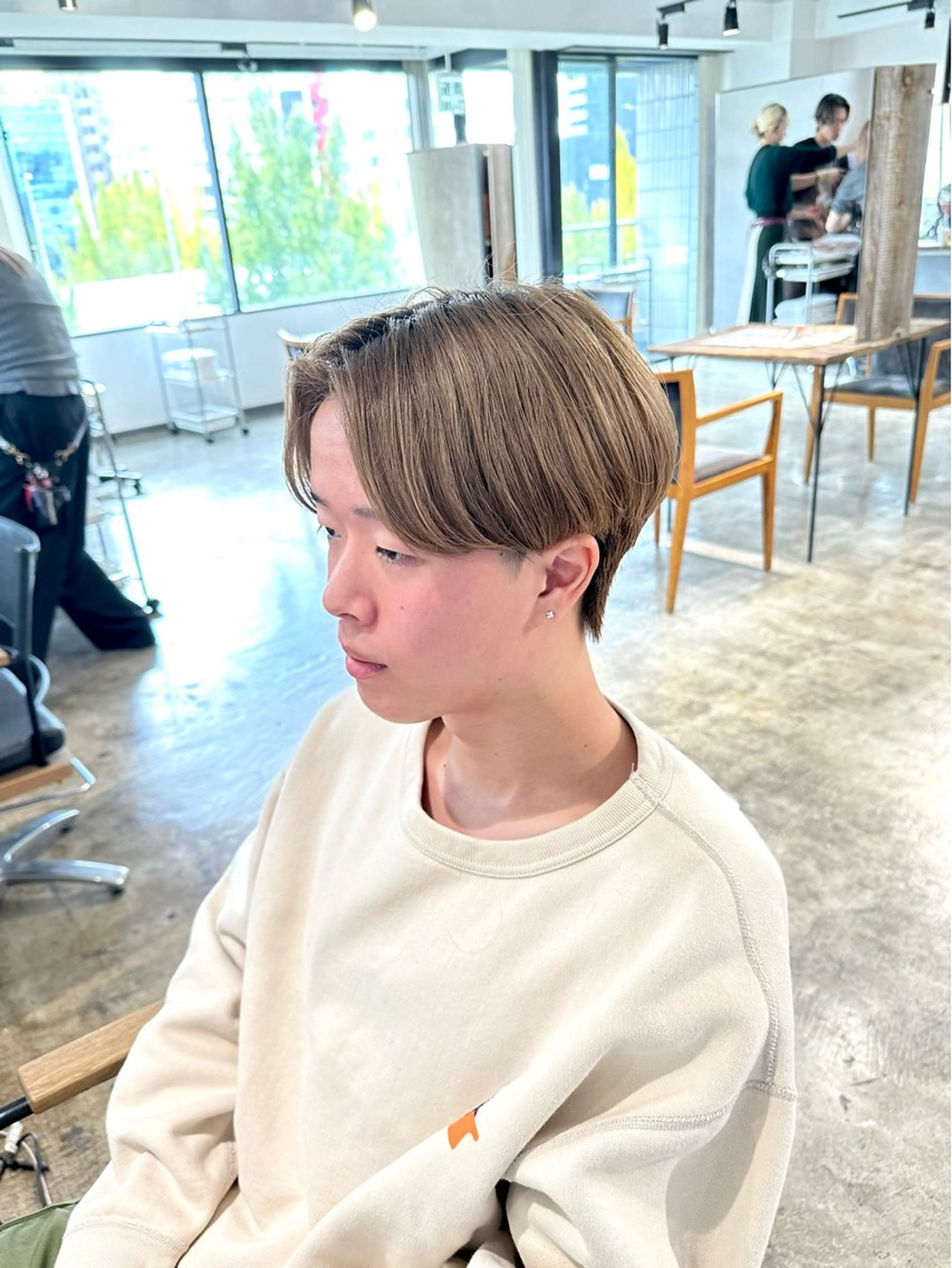 メンズ センターパート メンズ韓国風 カット 骨格補正施術/メンズ 専門美容師/YUYAのヘアスタイル