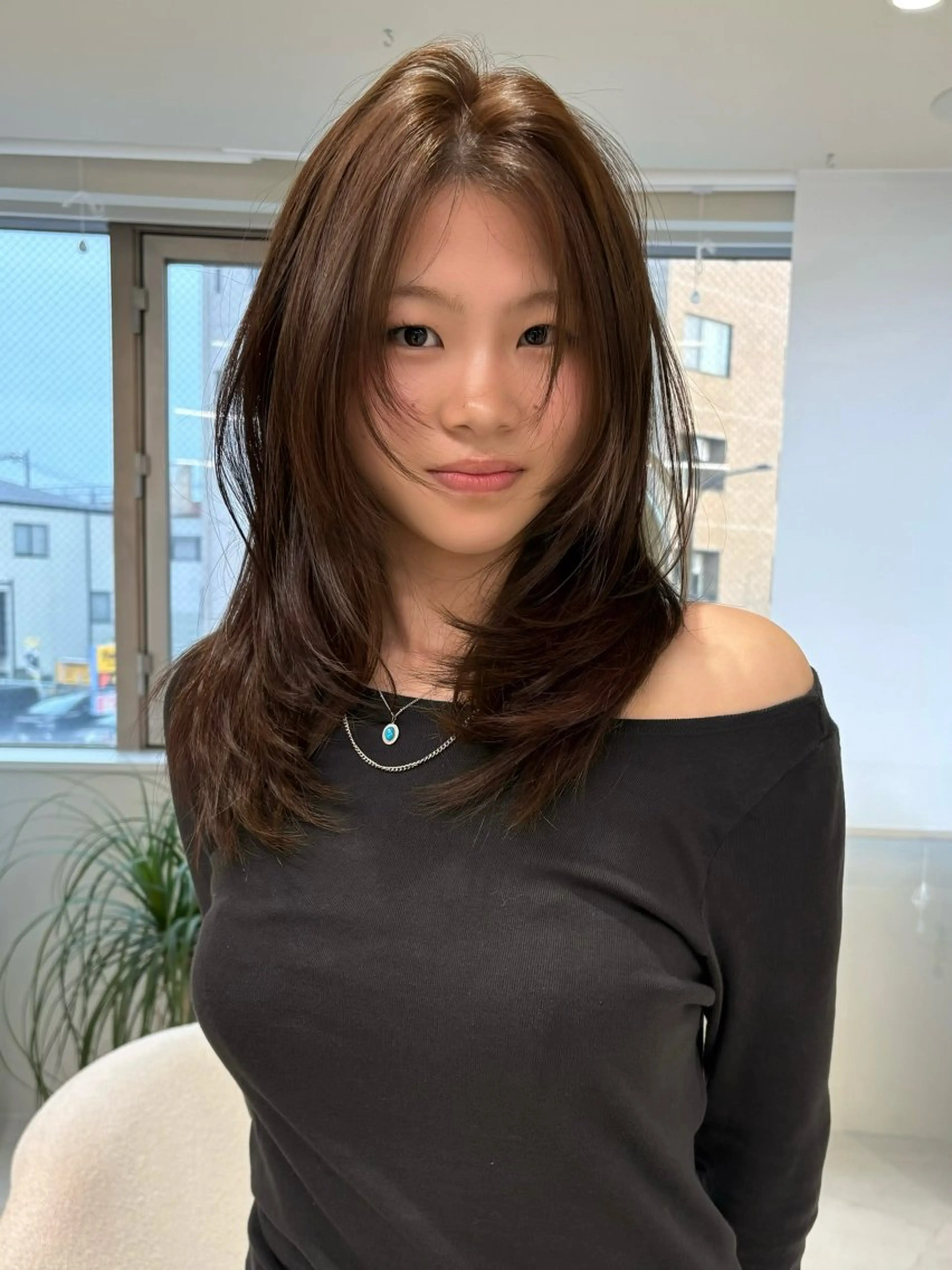 ロング カラー ブリーチ 透明感カラー ダブルカラー ブリーチなしカラー カット ヘアカラー 海外レイヤー /NAGISAのヘアスタイル