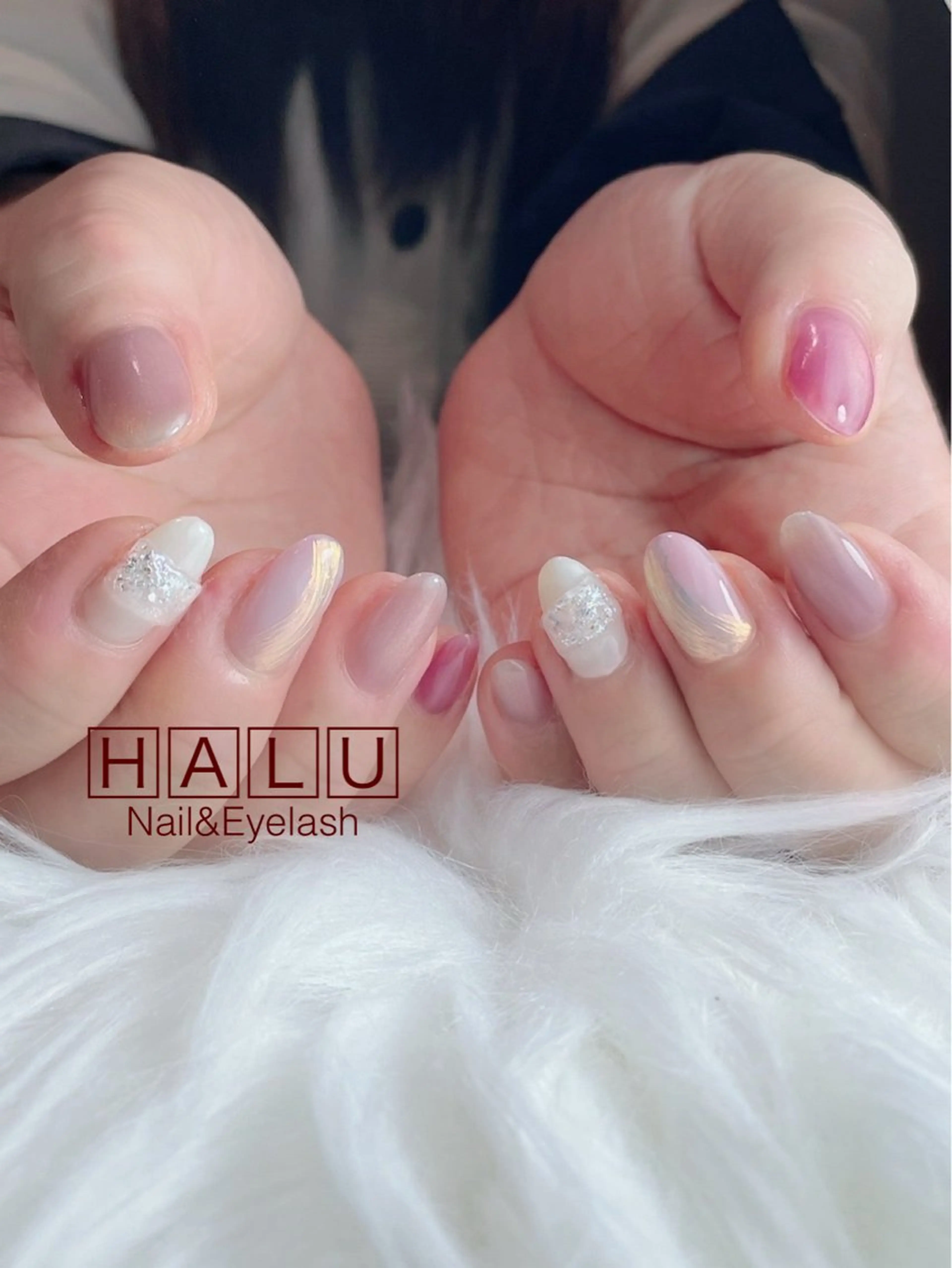 ネイル ニュアンスネイル 春ネイル HALU ハルのネイルデザイン