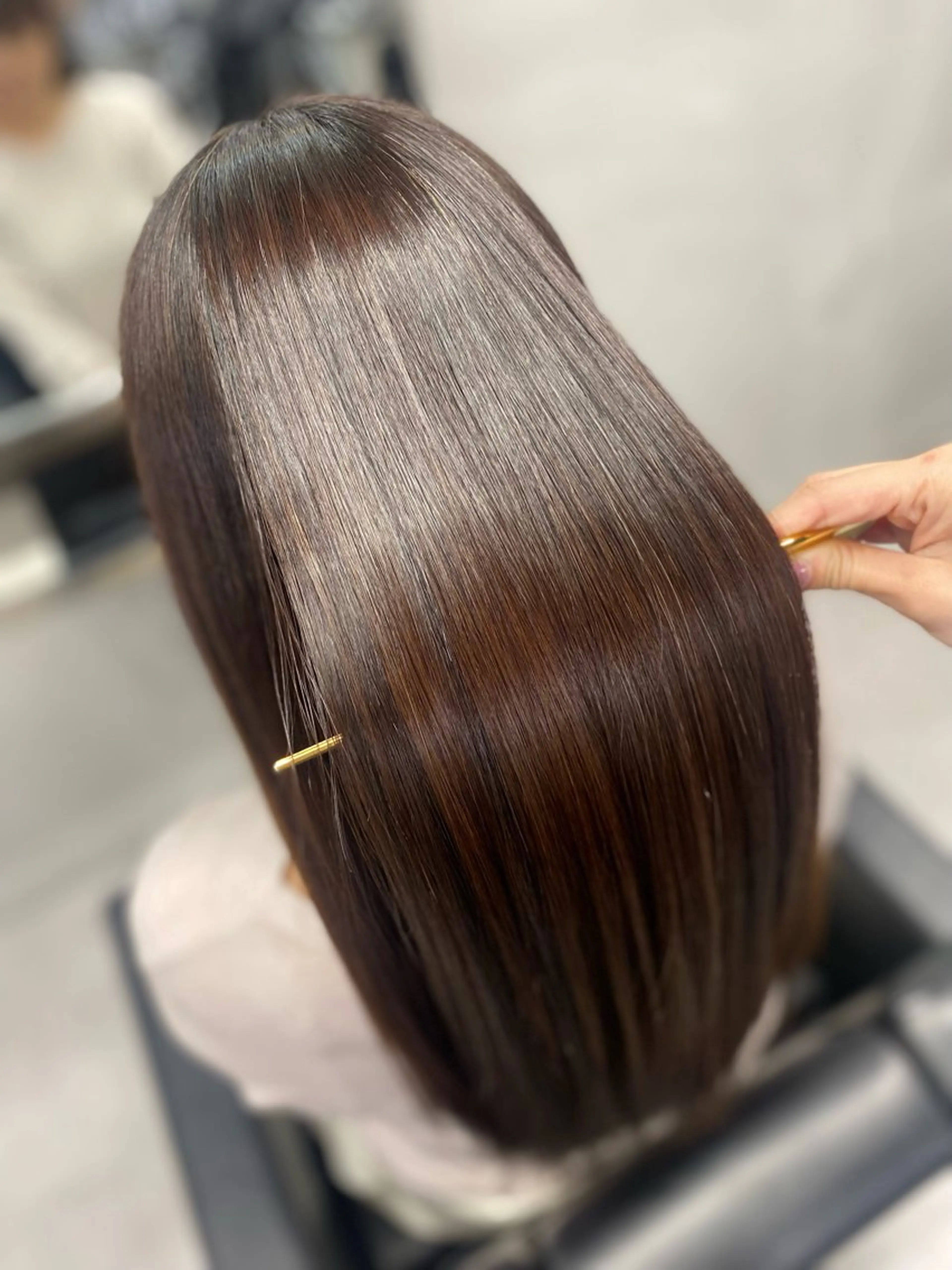 ロング 髪質改善 縮毛矯正 トリートメント 艶髪/縮毛矯正 🫧辻野海羽のヘアスタイル