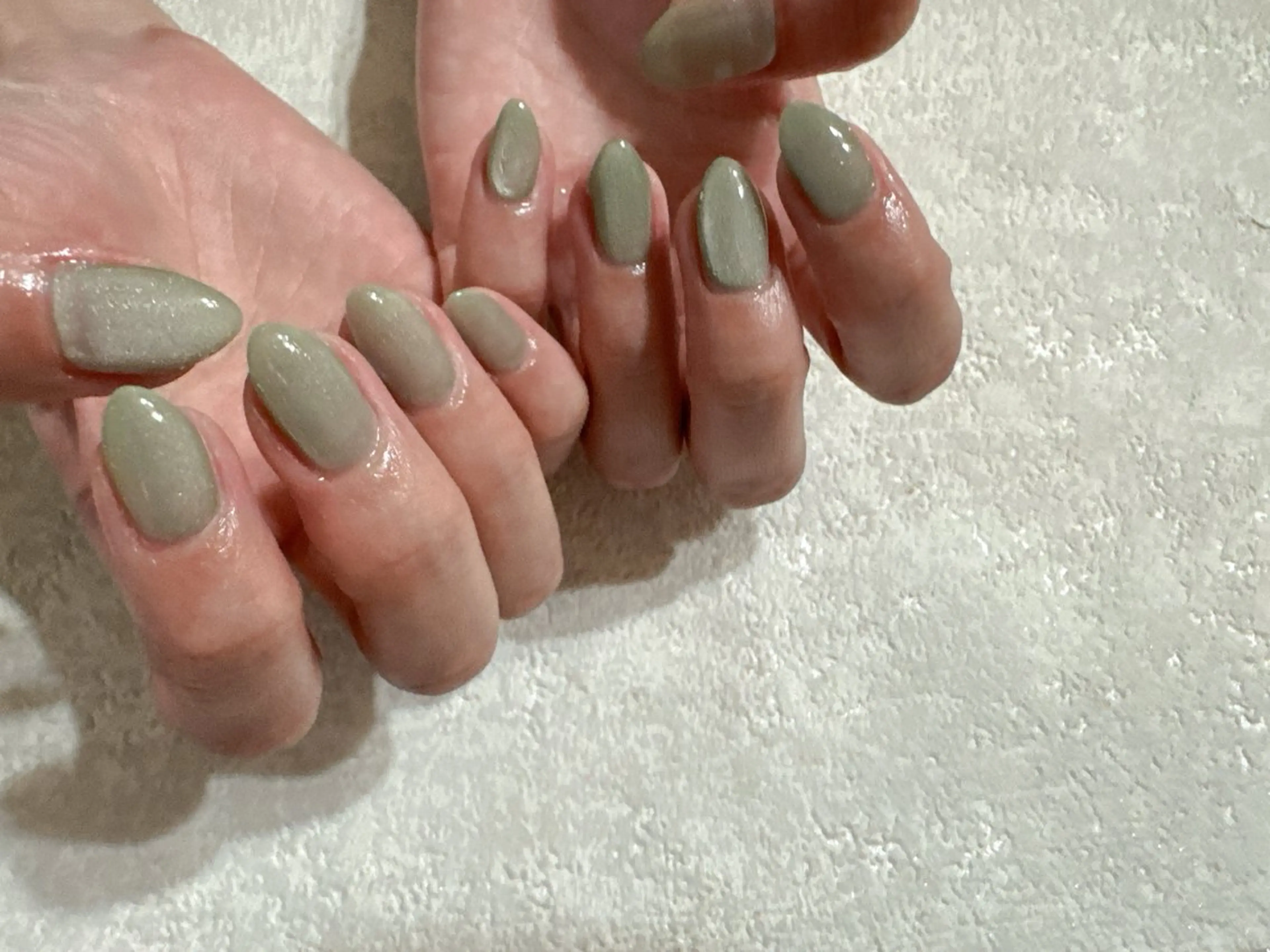 ネイル オーロラネイル フットネイル フレンチネイル ジェルネイル キラキラネイル ハンドネイル kikinail 溝の口のネイルデザイン