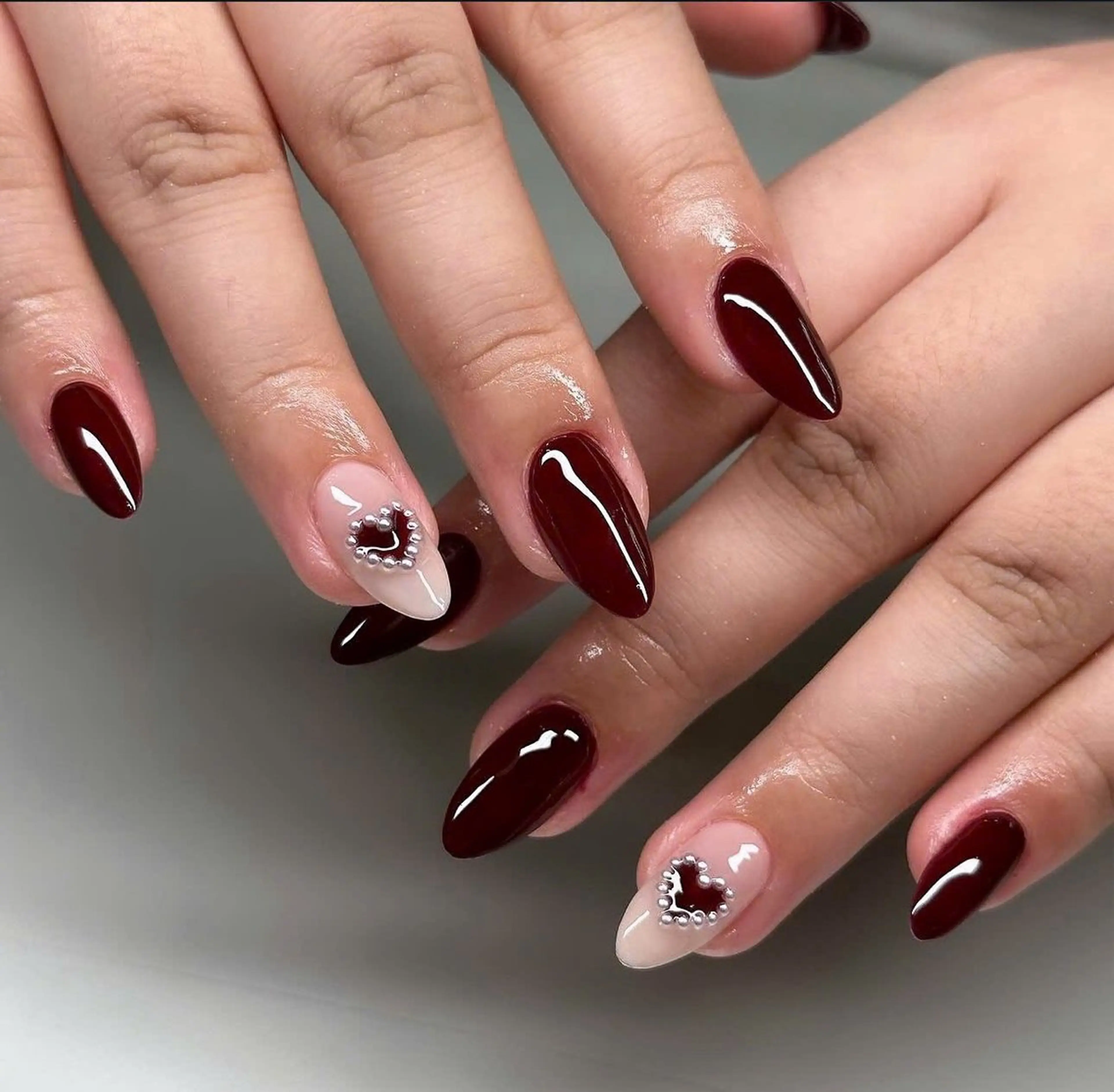 ネイル オーロラネイル フレンチネイル ジェルネイル ハロウィン 韓国ネイル ハンドネイル H.baby Nail Salonのネイルデザイン