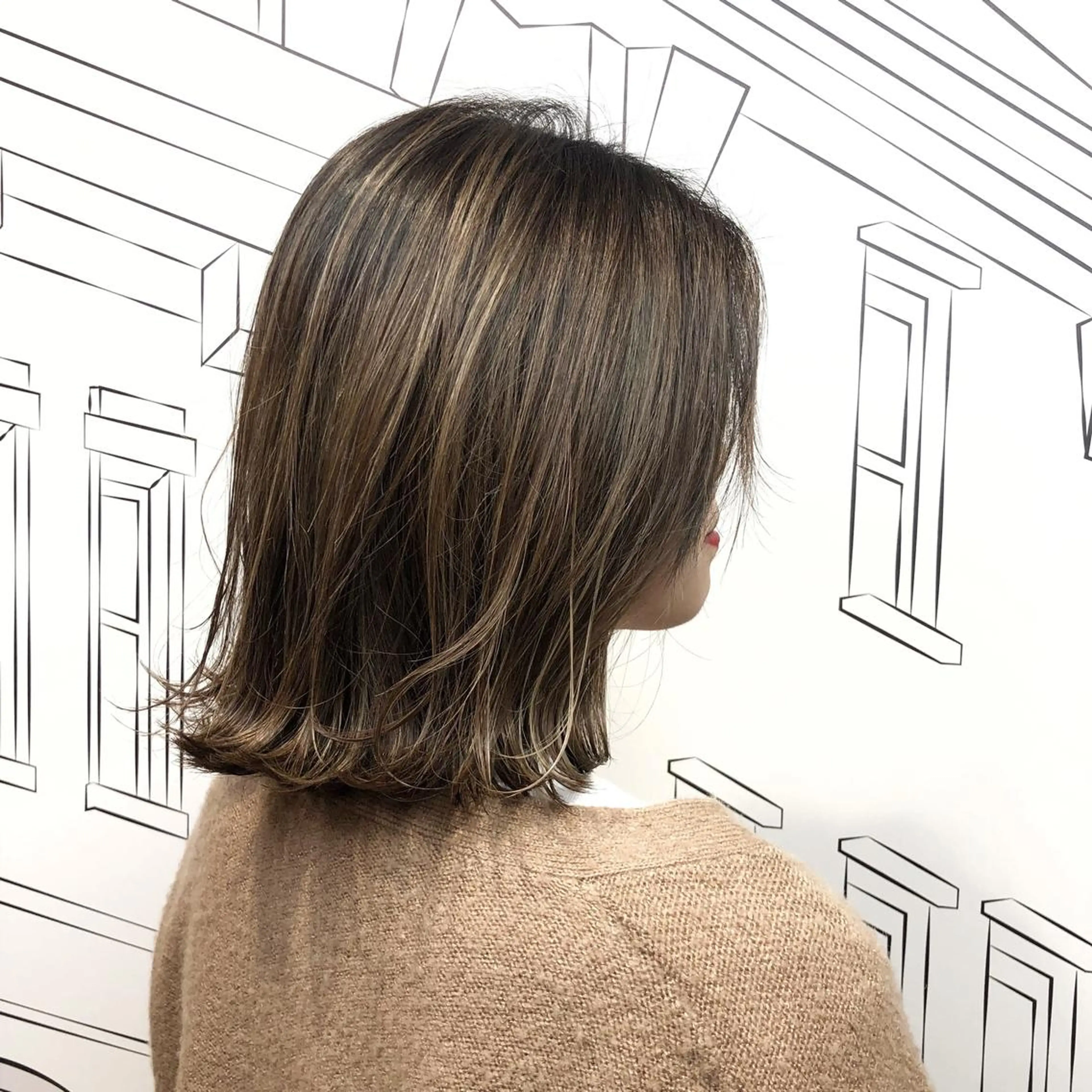 ミディアム カラー レイヤー,ボブ / 彩未のヘアスタイル