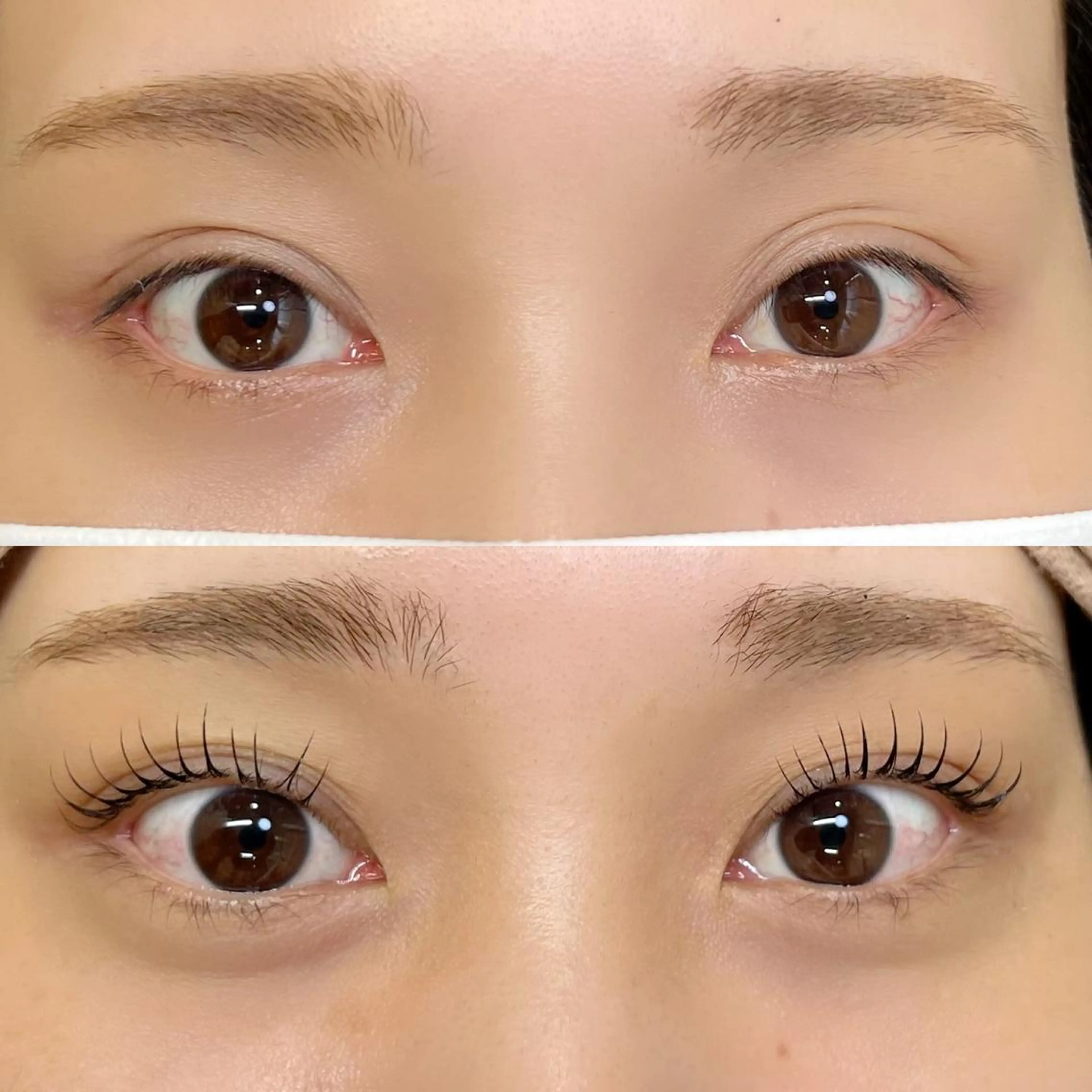 マツエク・マツパ アイブロウ フラットラッシュ パリジェンヌラッシュリフト まつげパーマ 下まつげエクステ 一重×まつ毛パーマ マツエク Cherie Kawaguchiのマツエク・マツパデザイン
