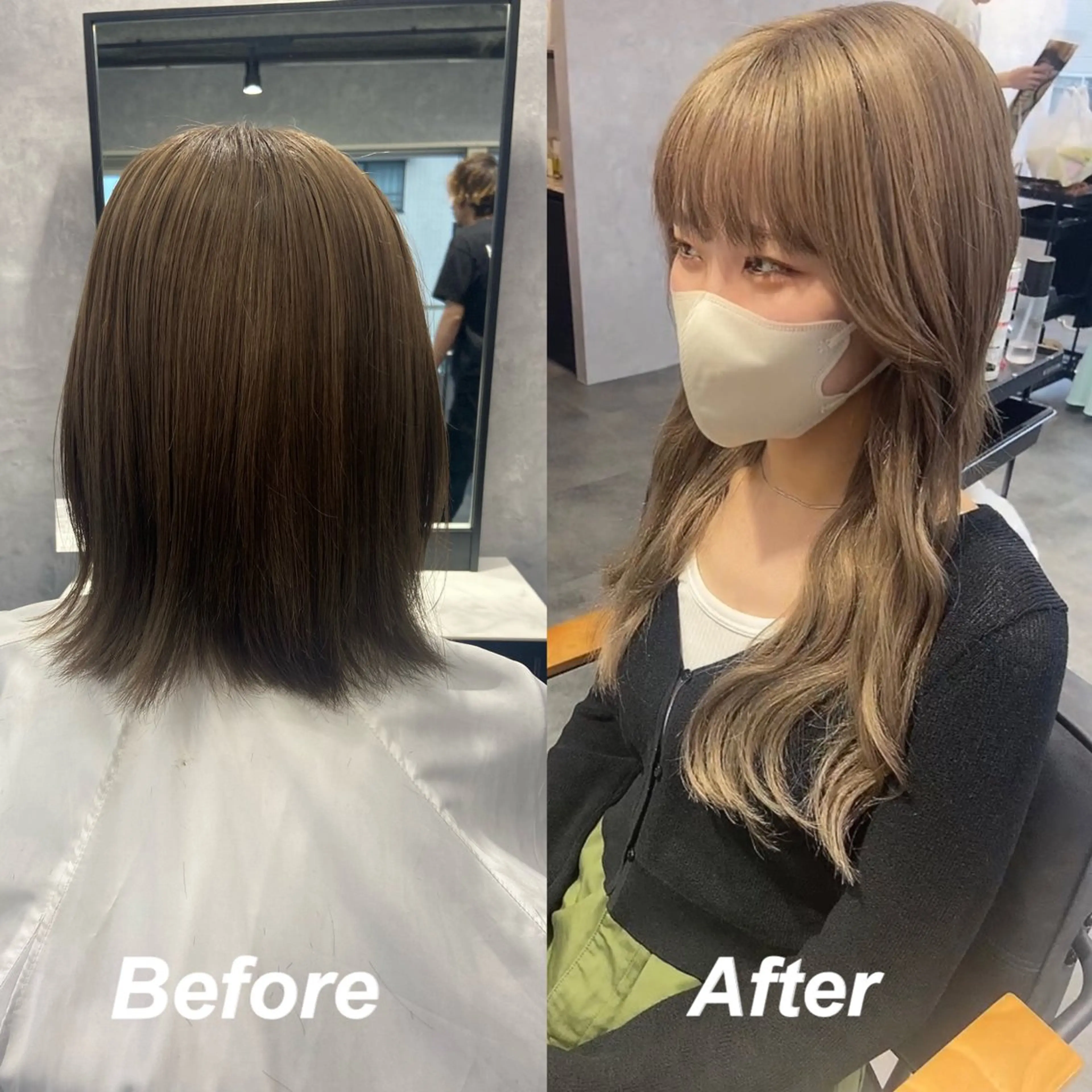 ロング プルエクステ ボブ エクステ ロング プルエクステ/インナ ーカラー🦊はるなのヘアスタイル