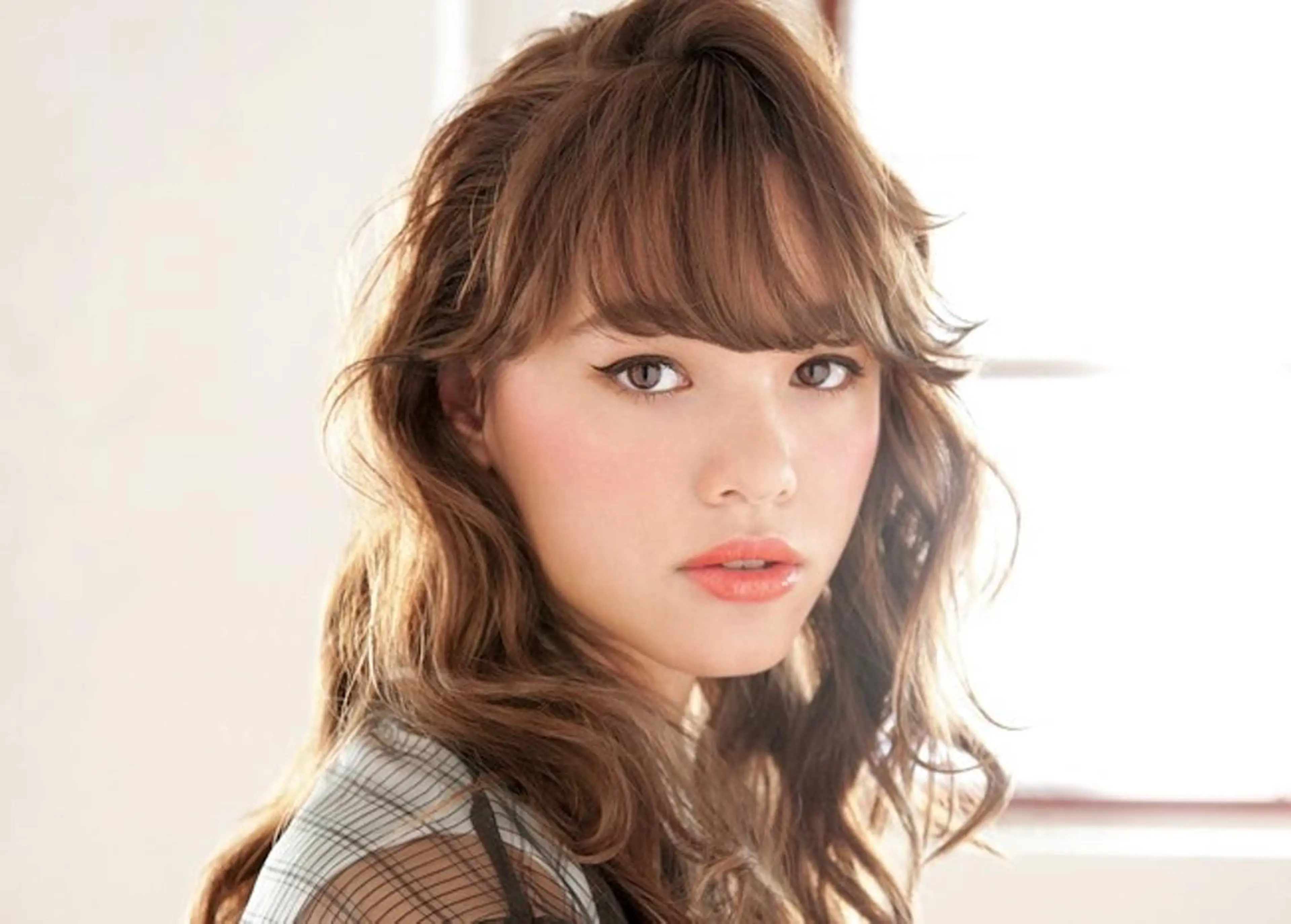 セミロング カラー パーマ 古田 佳規のヘアスタイル