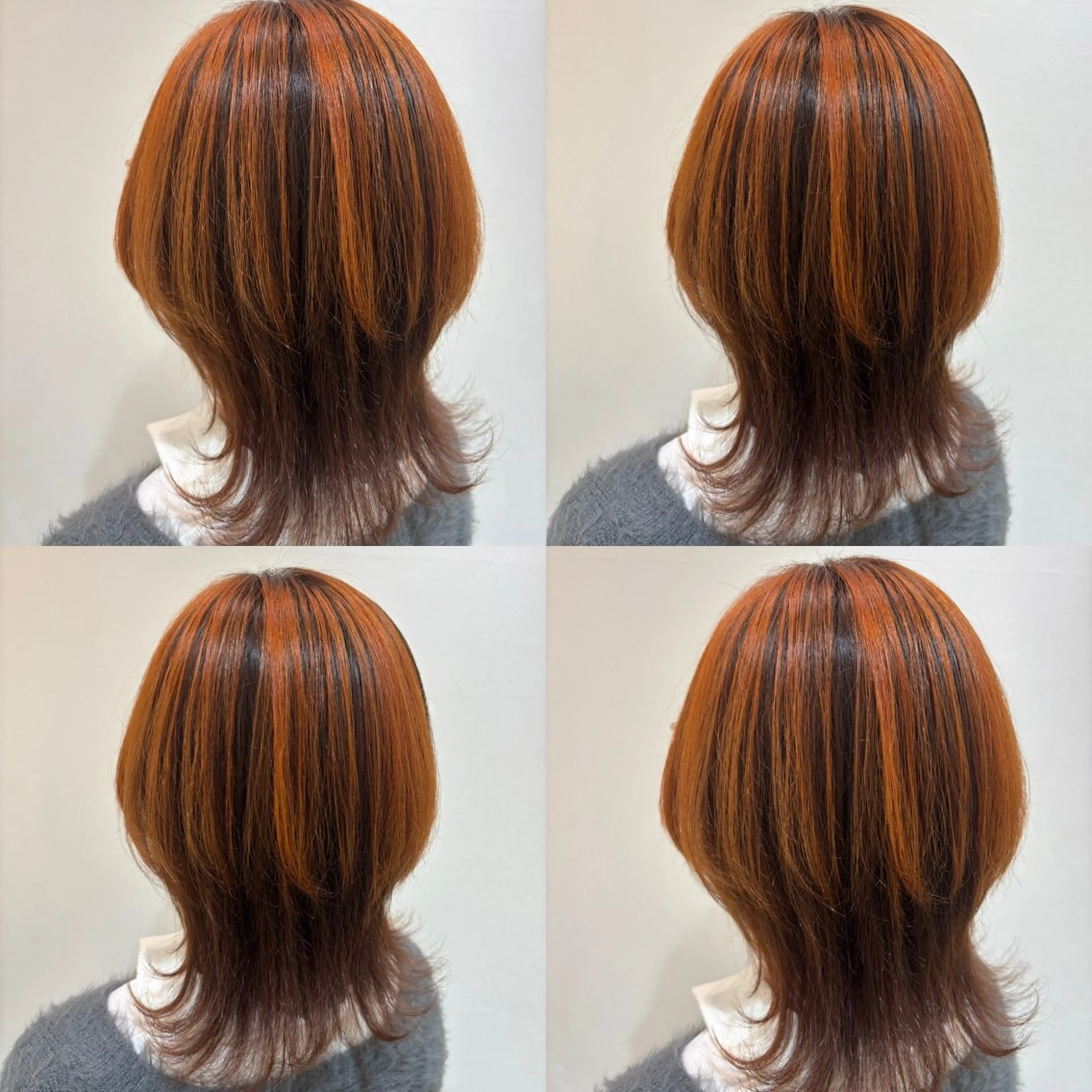 カラー オレンジ お客様満足度No.1 🐶柴田みどりのヘアスタイル