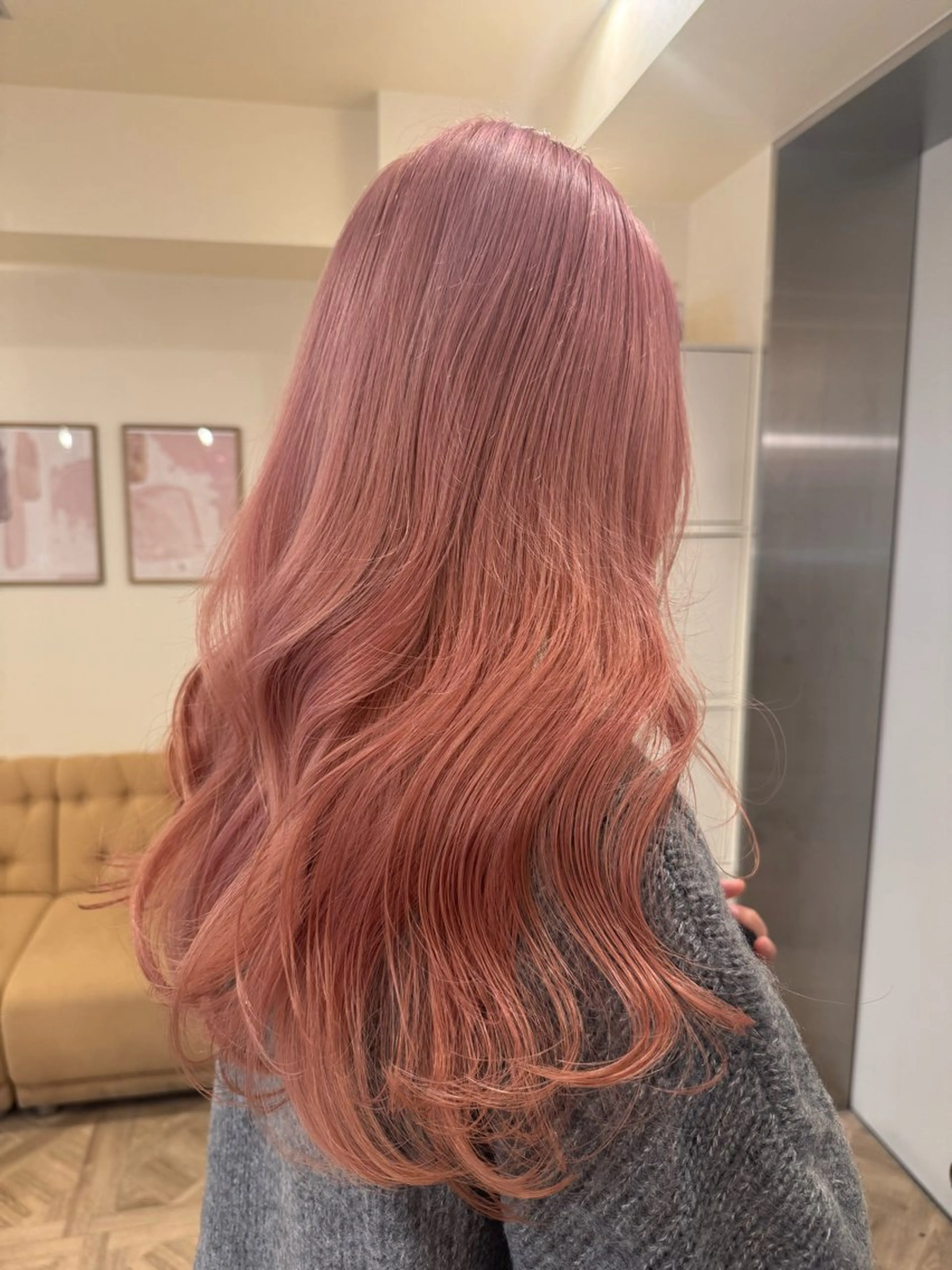 ロング カラー ヘアカラー トリートメント 矢場町/ダブルカラー /レイヤー/アリサのヘアスタイル