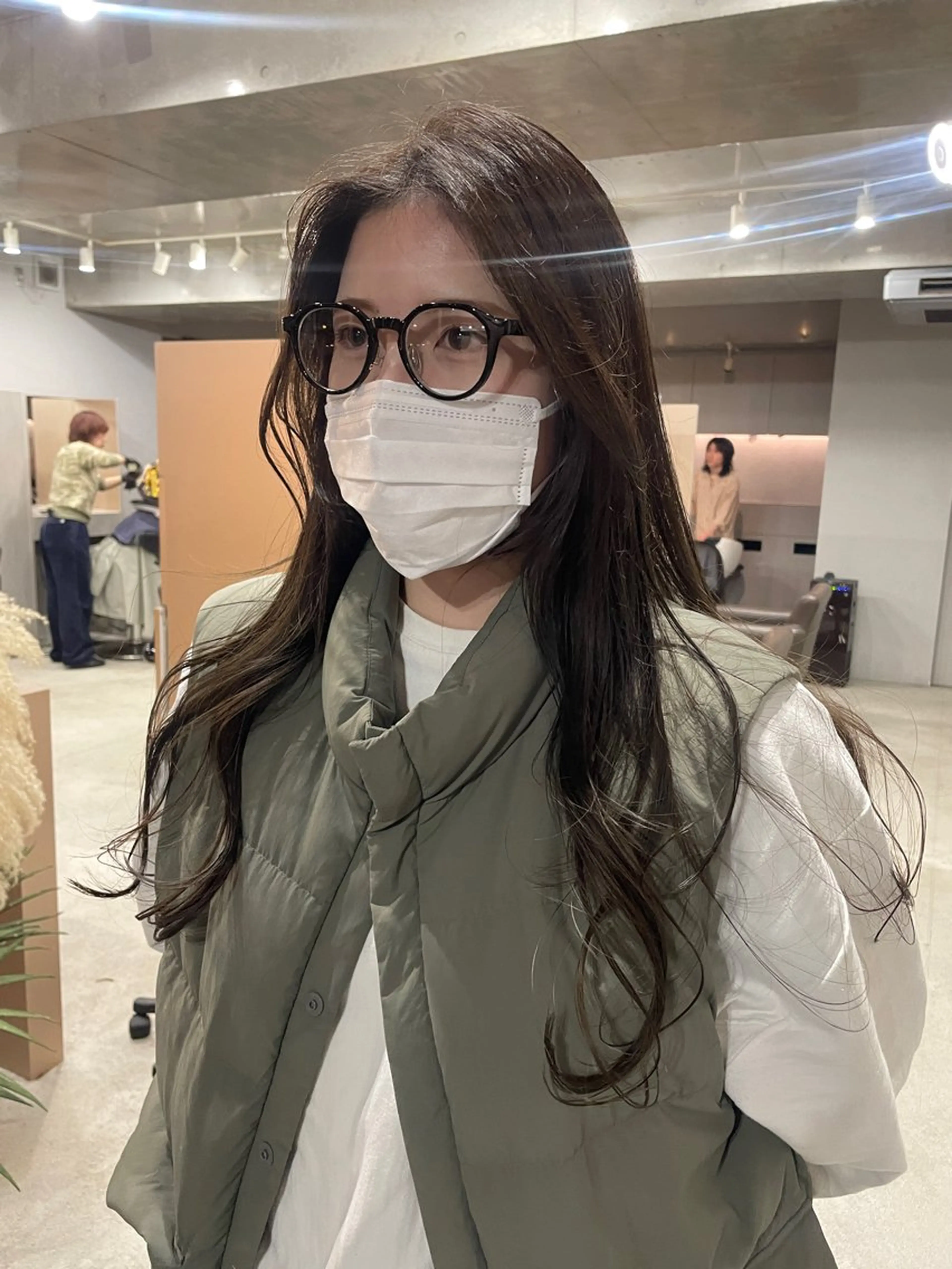 ロング カラー カット ヘアカラー 表参道🌿赤み消し カラー/チナツのヘアスタイル