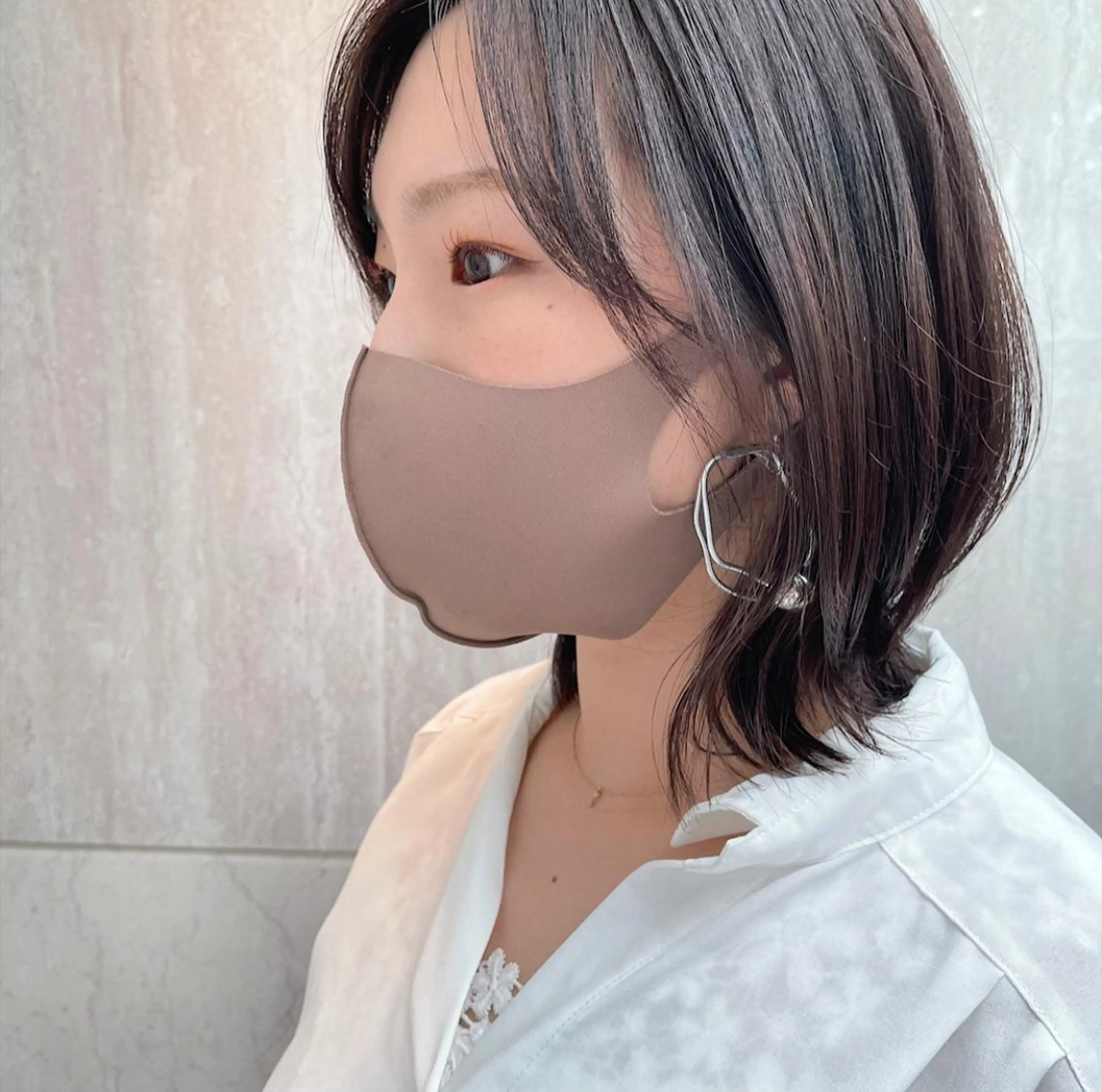 ミディアム パーマ レイヤーカット BiBi    武田 あやのヘアスタイル