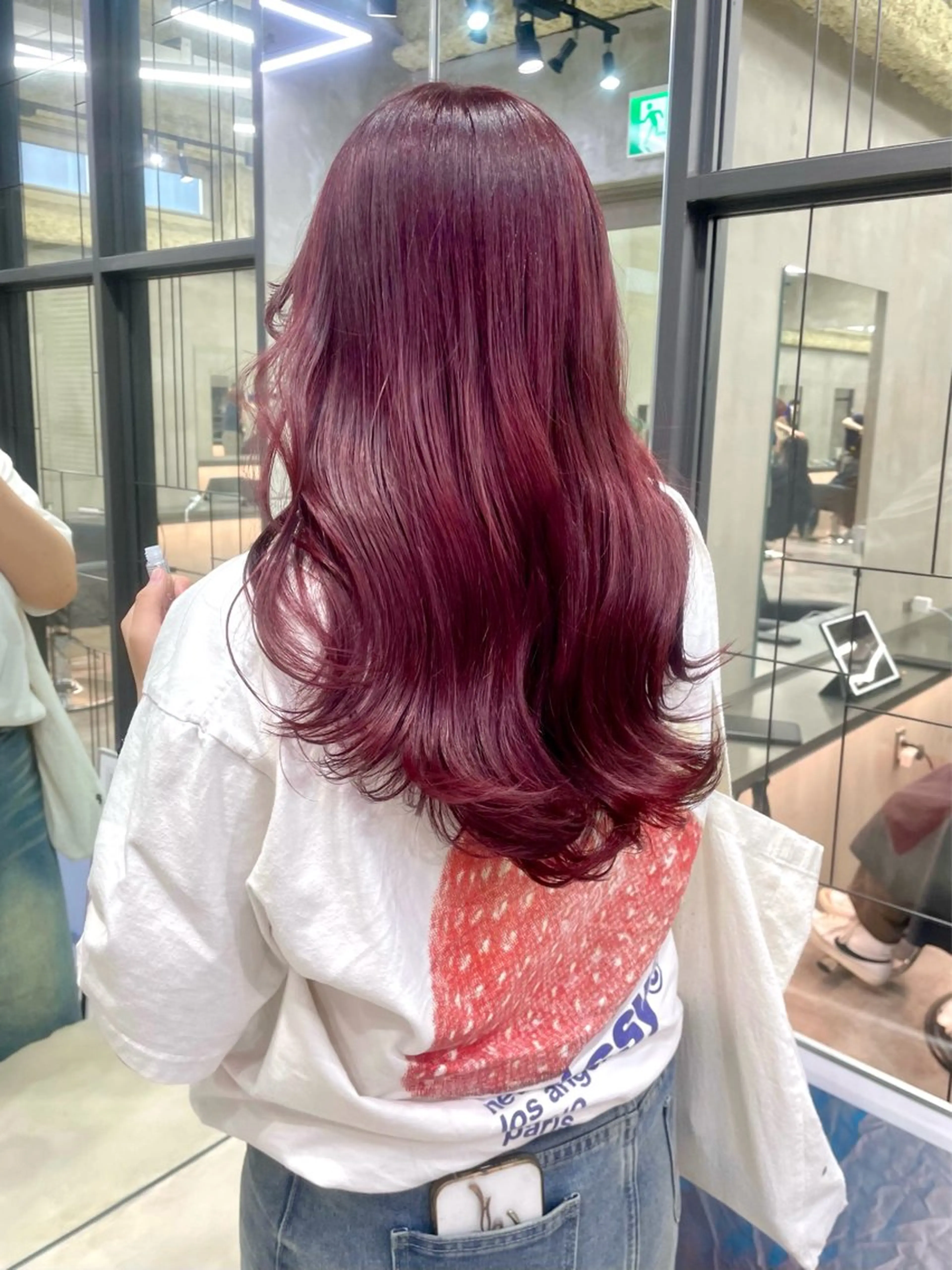 ロング カラー ヘアカラー トリートメント カノン/透明感カラー /酸性ストレートのヘアスタイル