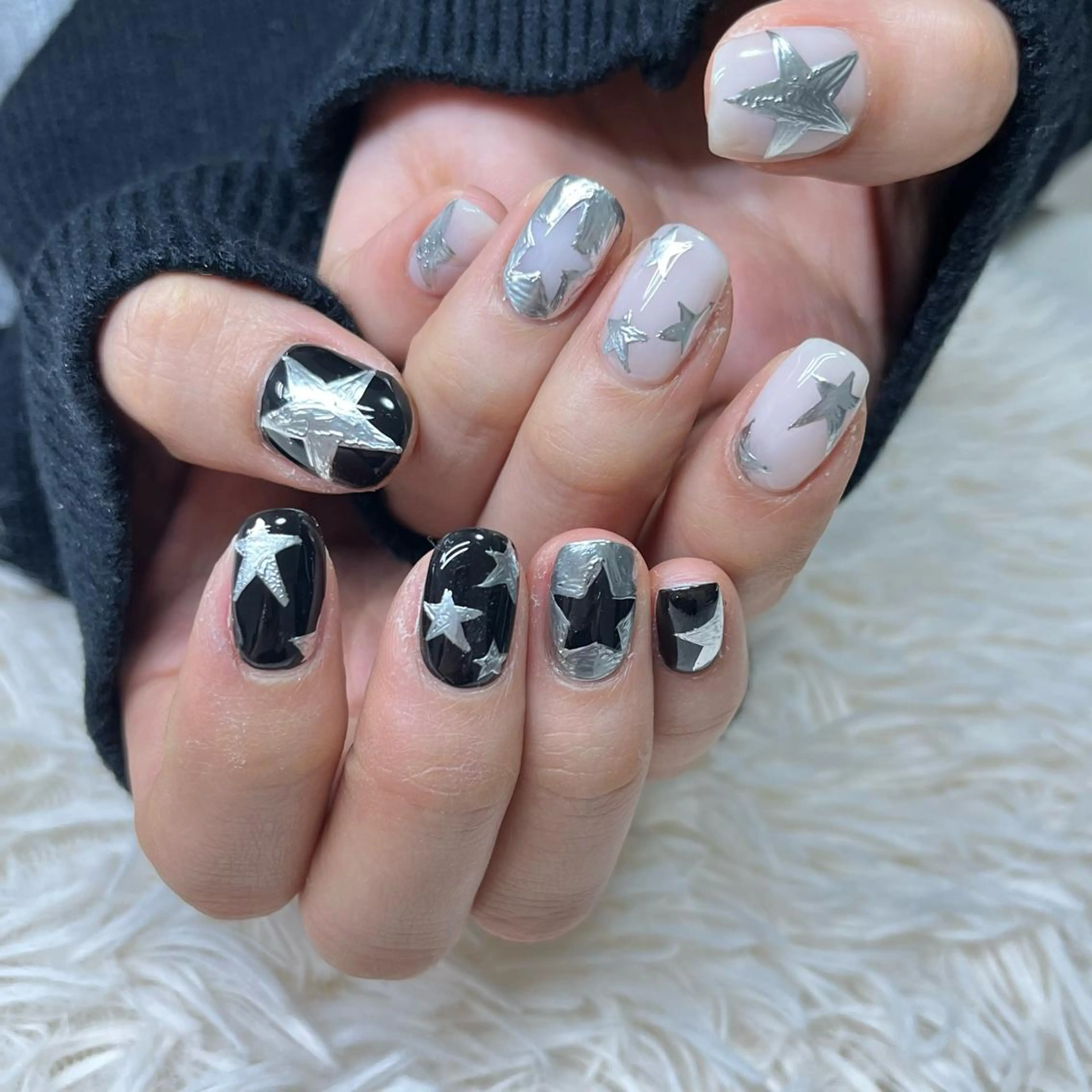 ネイル アートネイル クリアネイル フレンチネイル ジェルネイル ガラスフレンチ 🐕🦺Yappy 💗A-tanのネイルデザイン