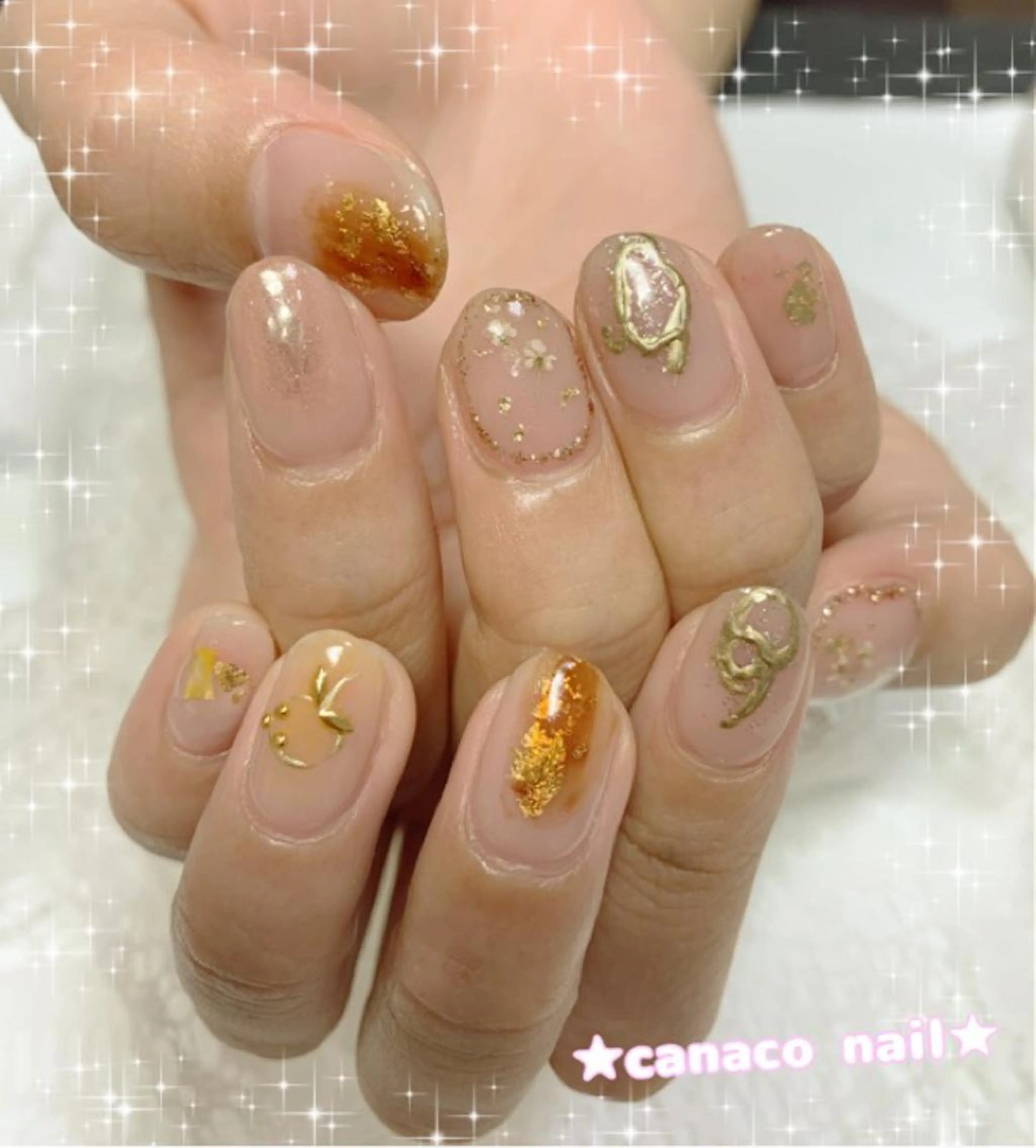 ネイル ハンドネイル ハンドケア ベテランネイル cnc  nailのネイルデザイン