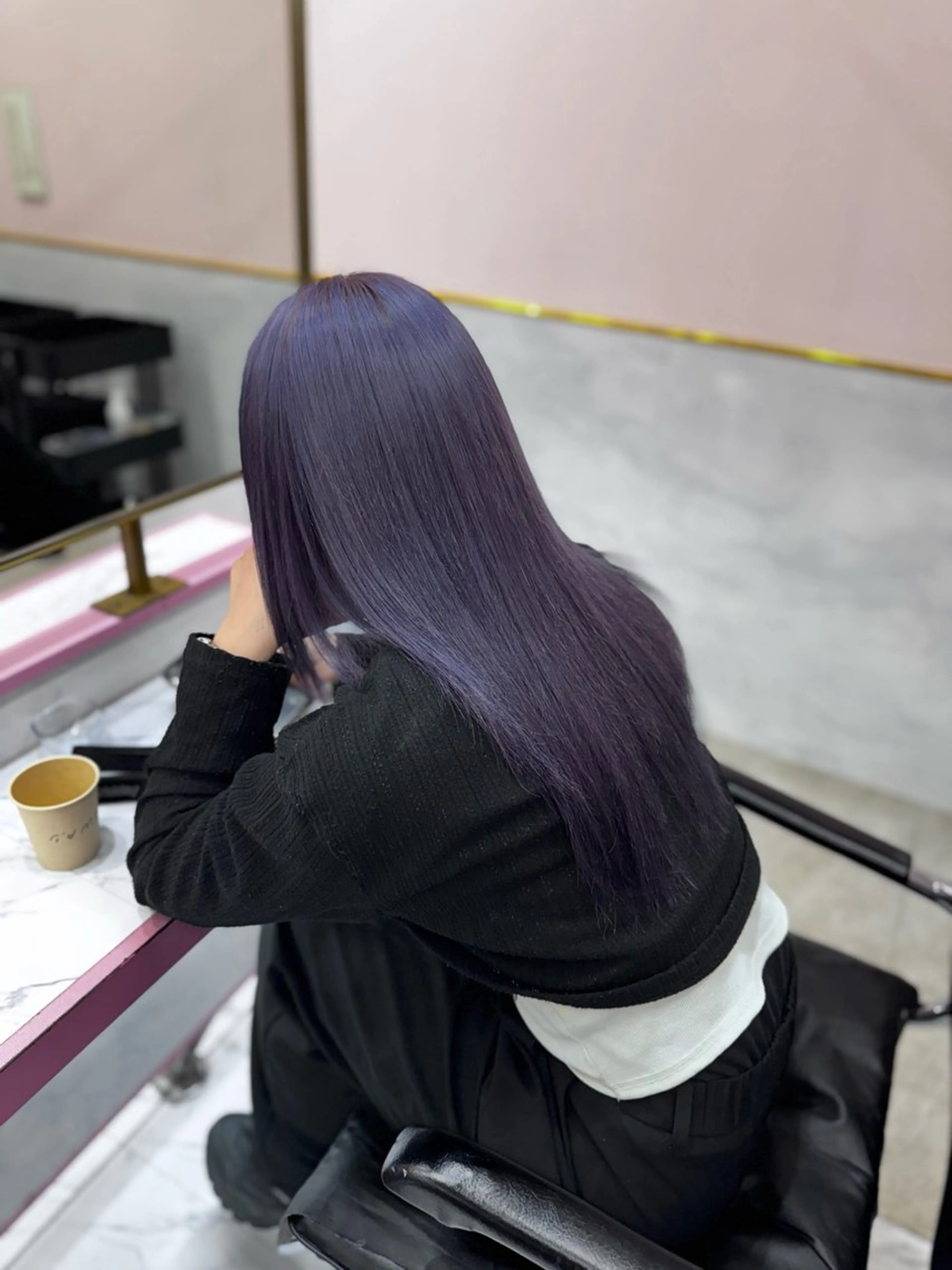 セミロング カラー ヘアカラー トリートメント 高発色/デザイン ☀️toku☀️のヘアスタイル