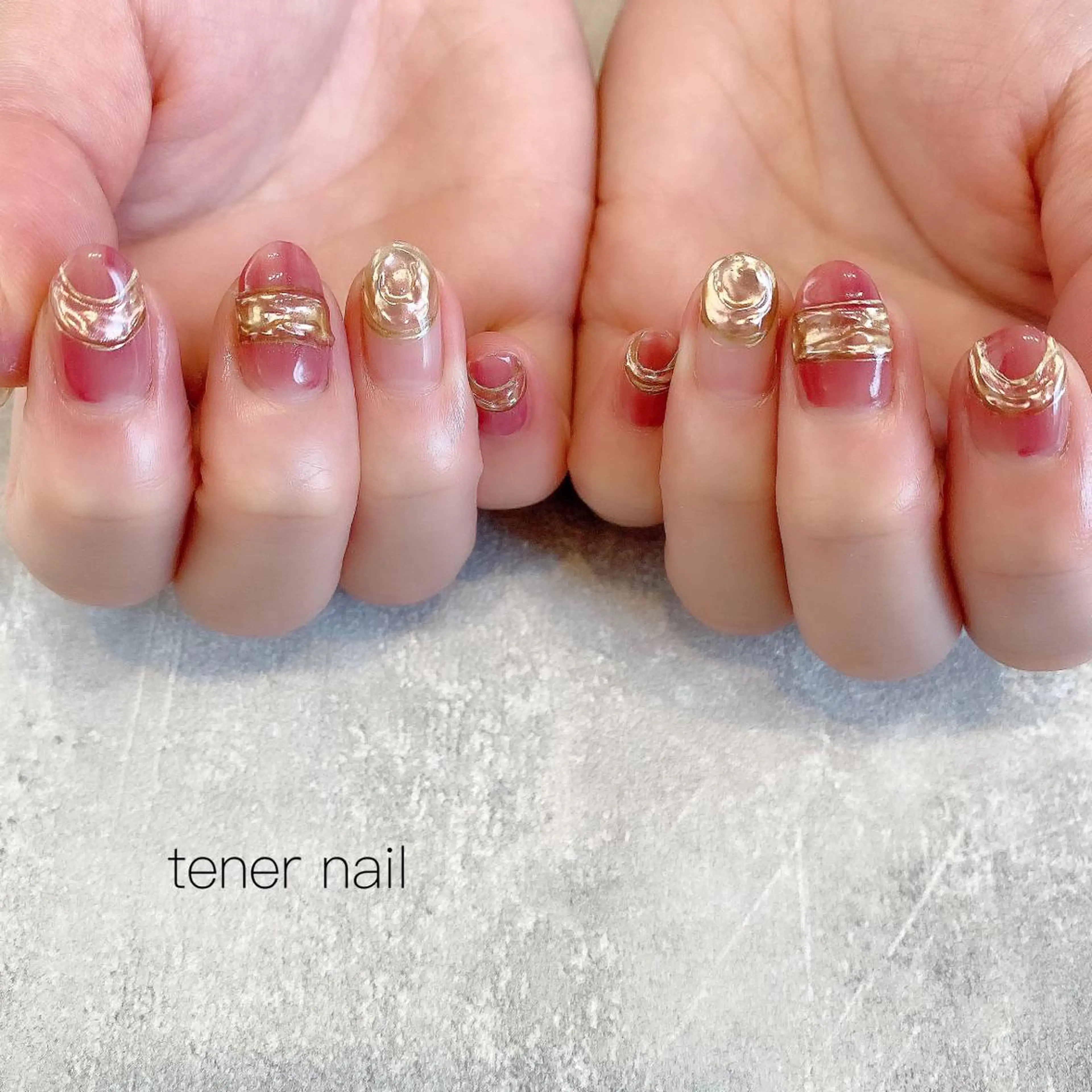 ネイル ミラーネイル テネルネイル tener nailのネイルデザイン