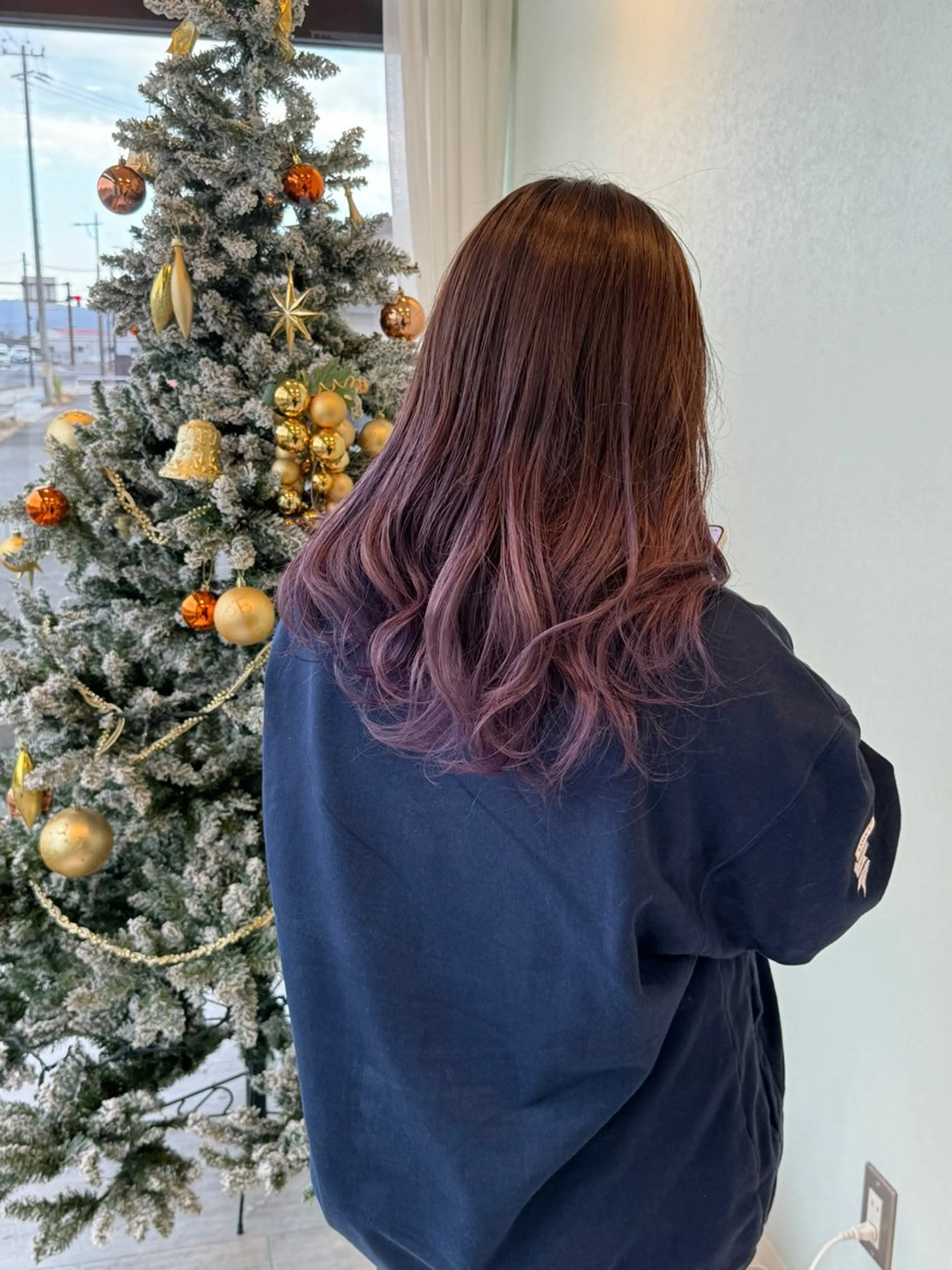 ロング カラー グラデーションカラー ピンクカラー ピンクパープル パープルカラー ❄️薄 仁❄️のヘアスタイル