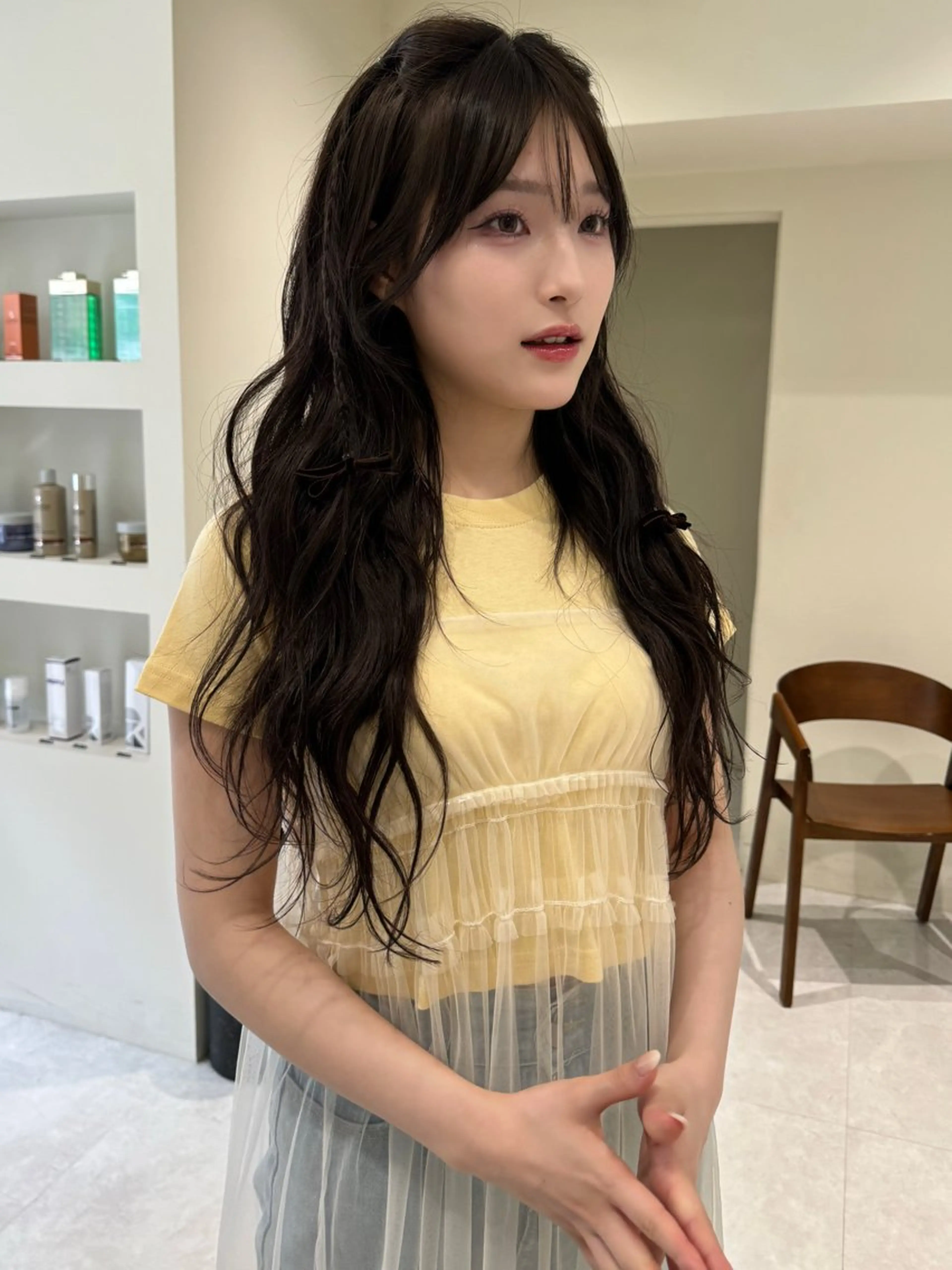 ロング nonel.所属・透明感🍨レイヤー ヘアセット/miyuのヘアスタイル