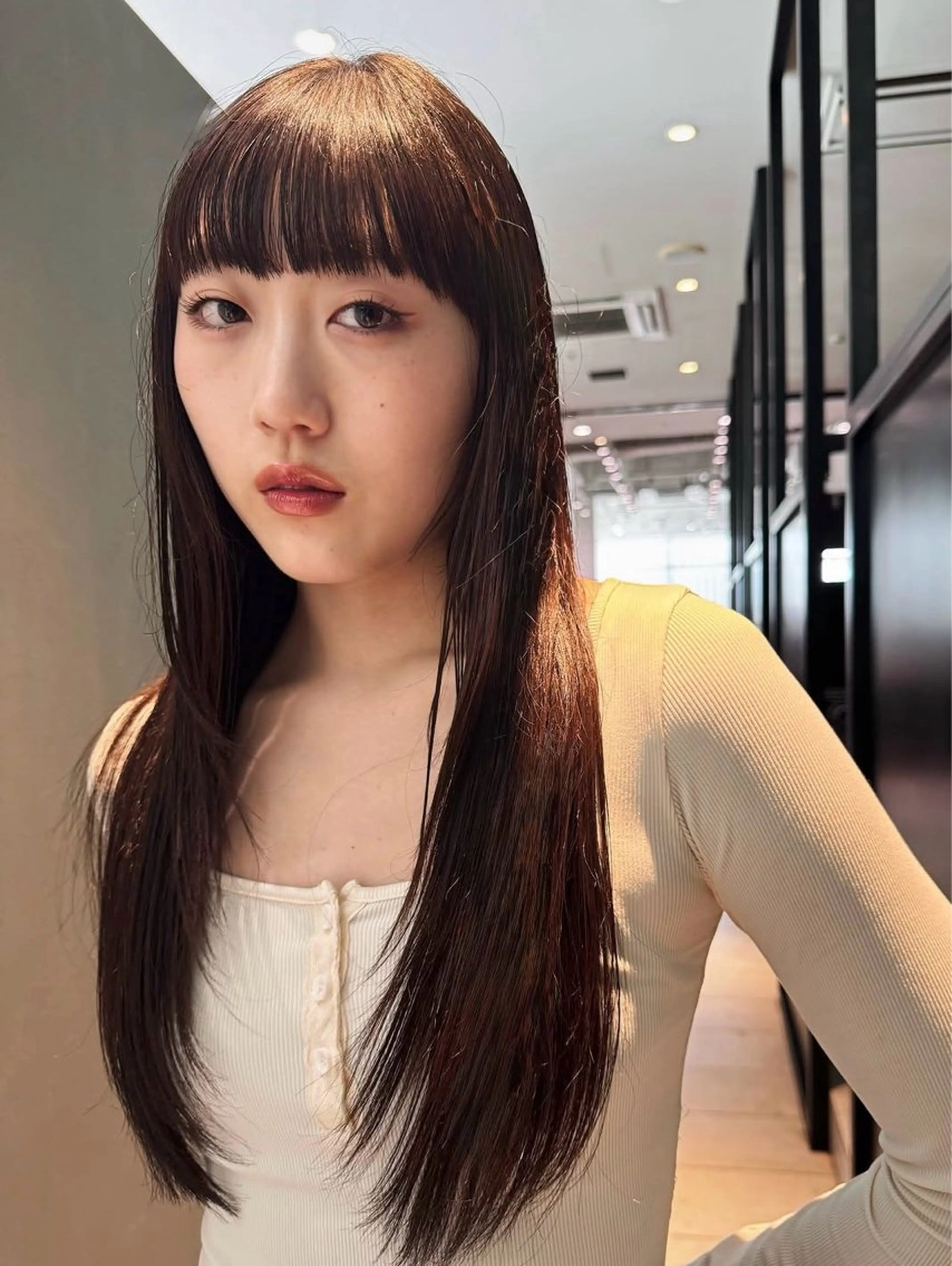 カラー ブラウンカラー ヘアカラー ALBUM池袋 なるきやのヘアスタイル