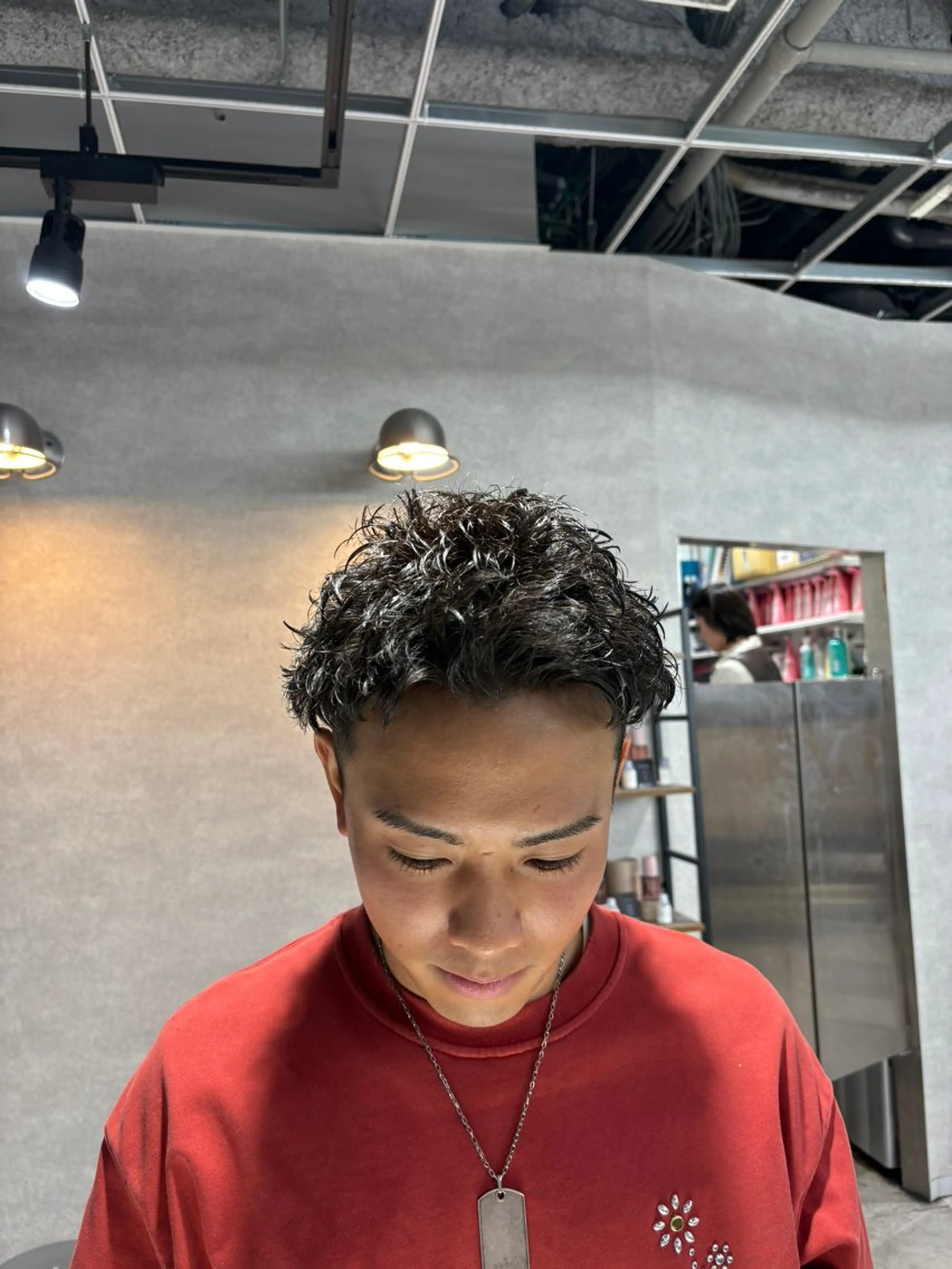 ショート カット パーマ ヘッドスパ ヘアセット パーマ指名率No1 メンズ特化ケイトのヘアスタイル