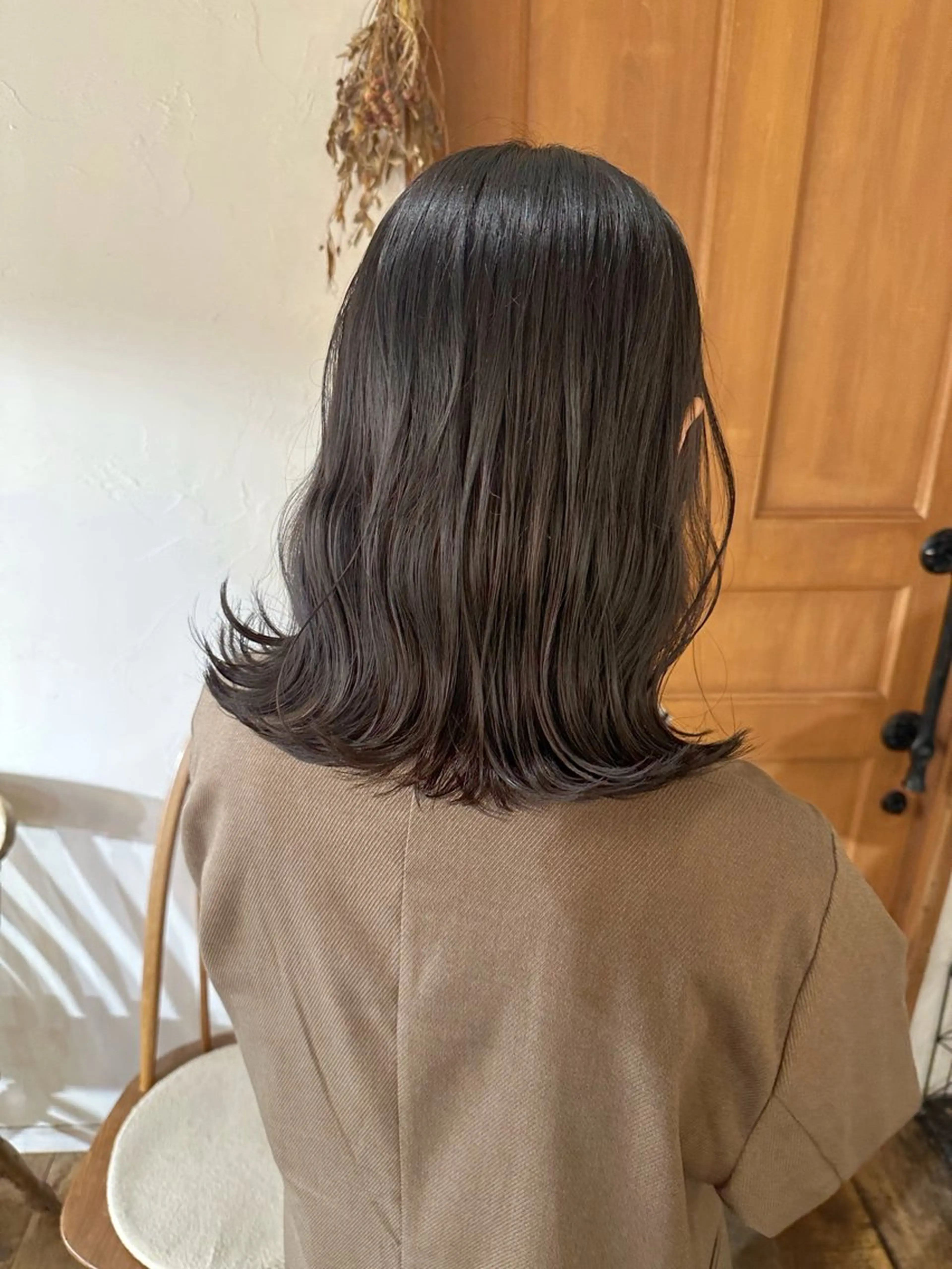 ミディアム カラー ミディアムパーマ ハイライトカラー インナーカラー ハイライト 髪質改善 カット ヘアカラー トリートメント 透明感カラー/ボブ /佐藤伶のヘアスタイル