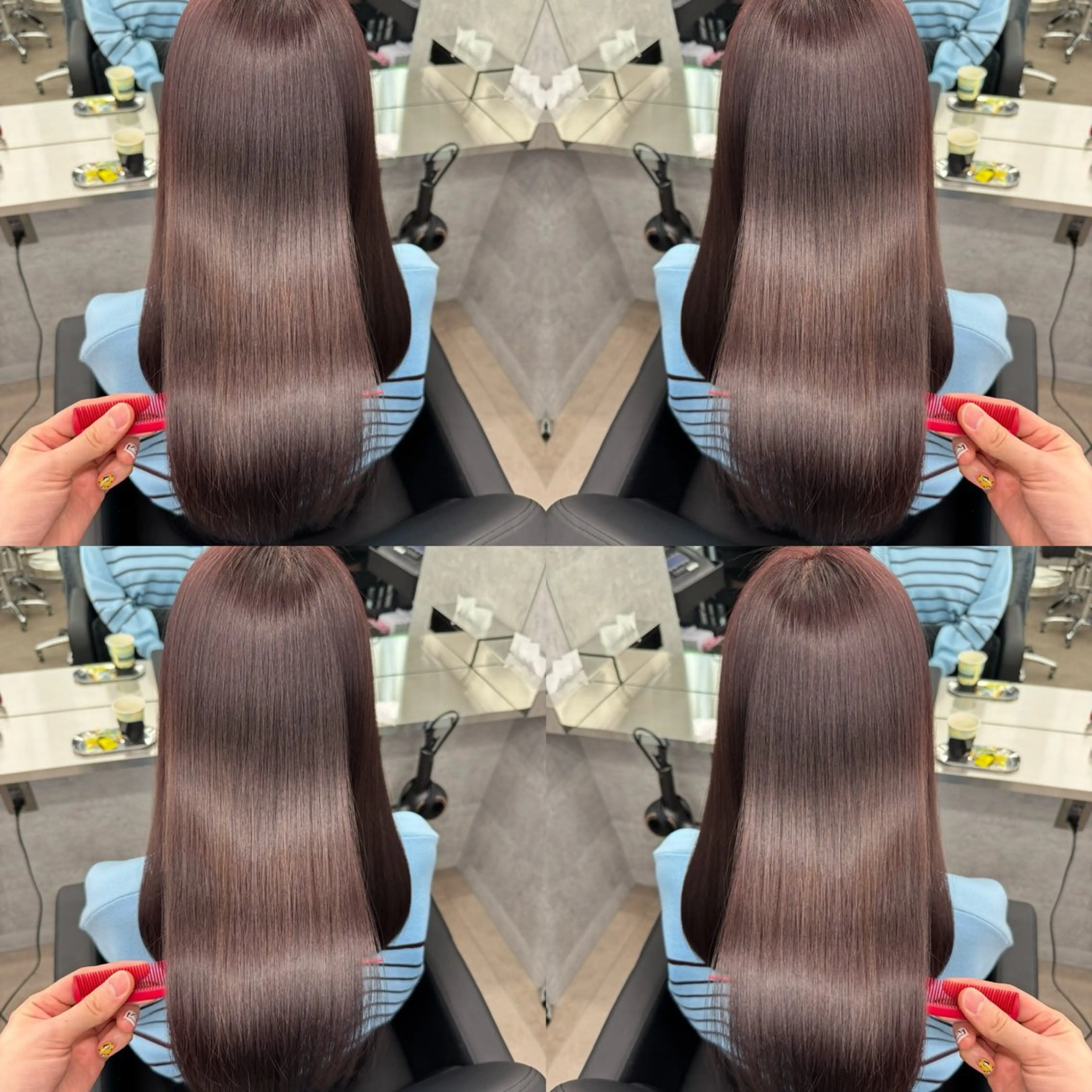 セミロング カラー メルティカラー 髪質改善 似合わせカット 縮毛矯正 トリートメント カット ヘアカラー トリートメント ヘッドスパ 🌈代表 🌈macotoのヘアスタイル