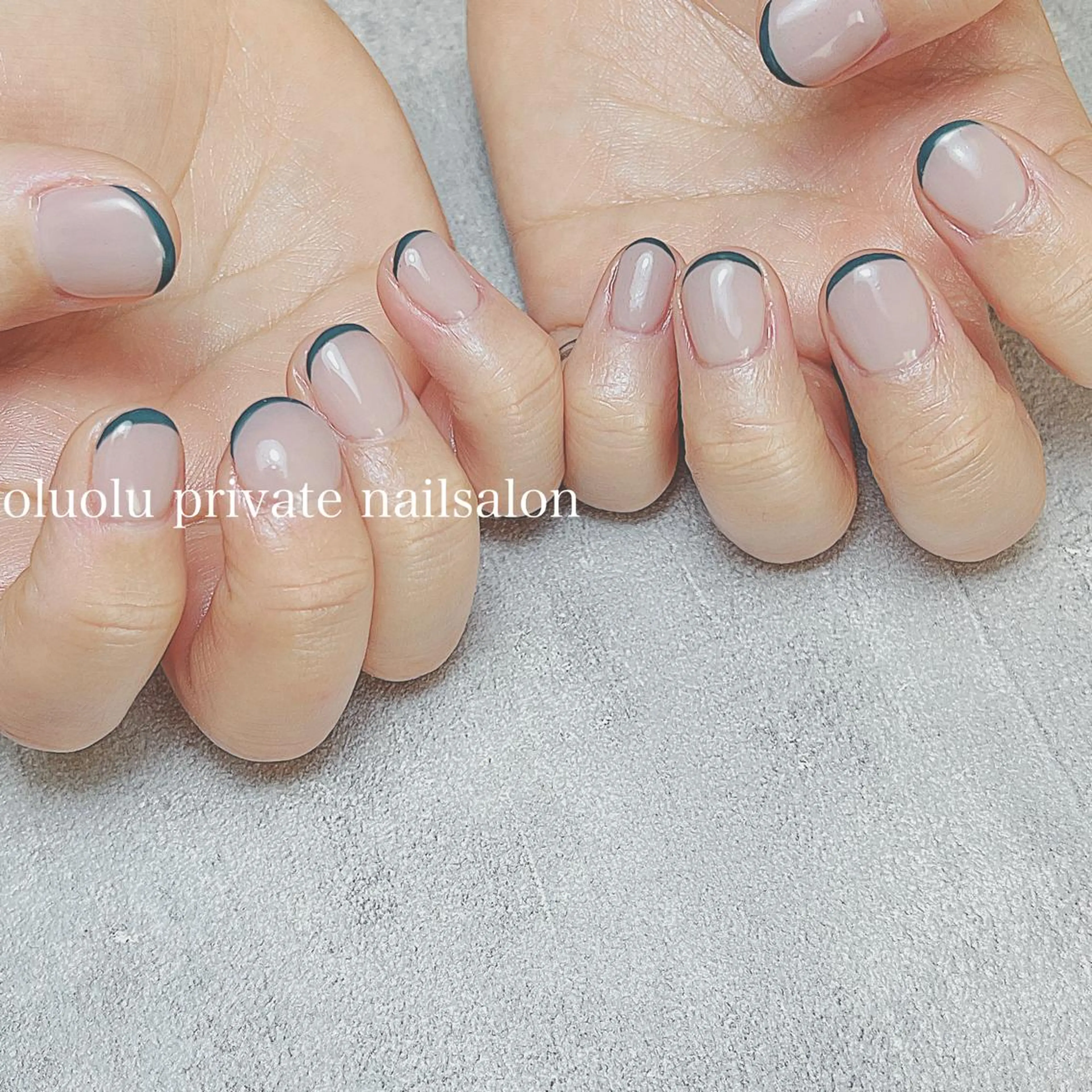 ネイル アートネイル フットネイル ニュアンスネイル オフィスネイル ショートネイル ハンドネイル 大村 紬華のネイルデザイン