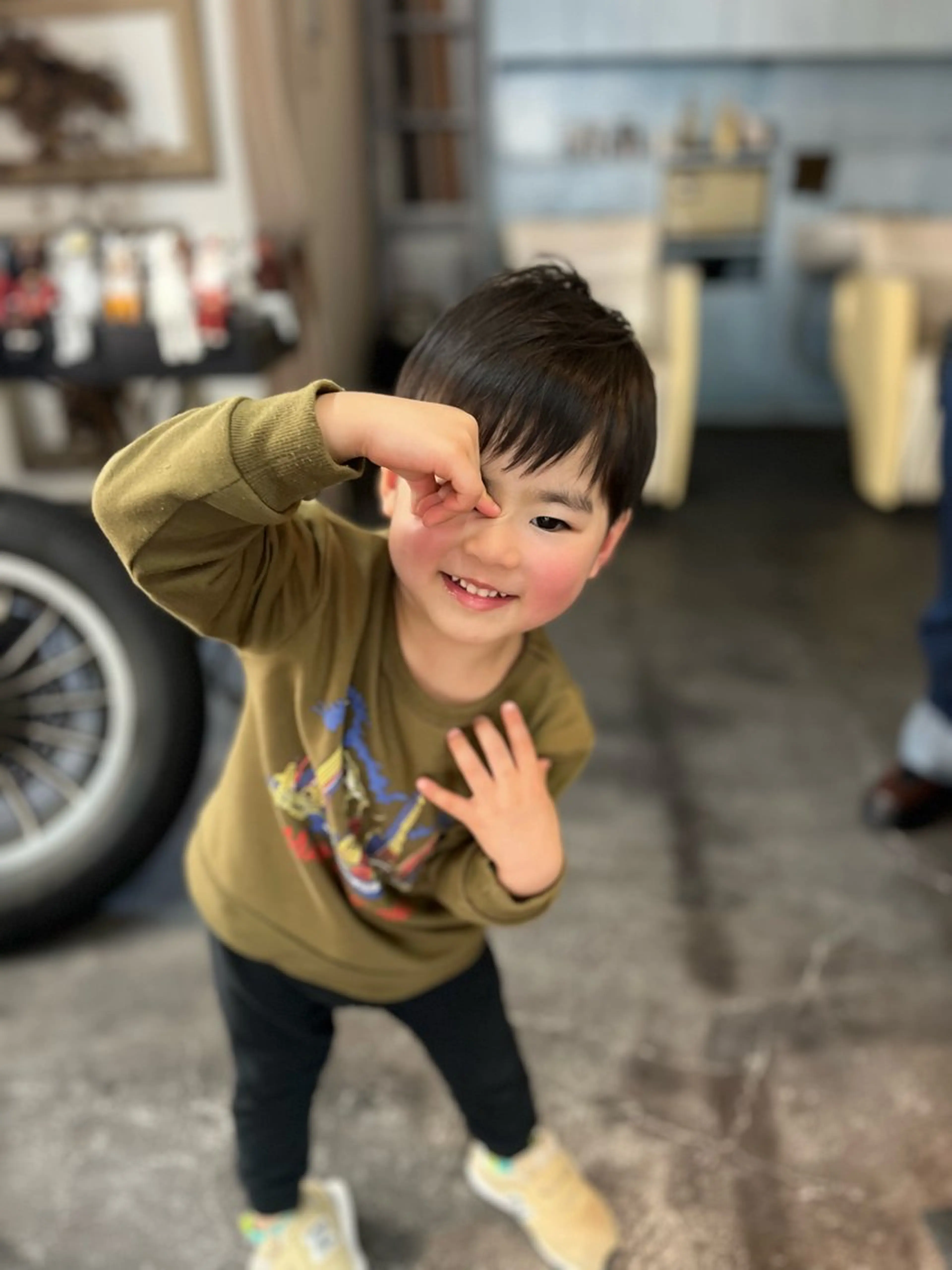 メンズ キッズ カット Mariana雛/ 西大分/ハイライトのヘアスタイル