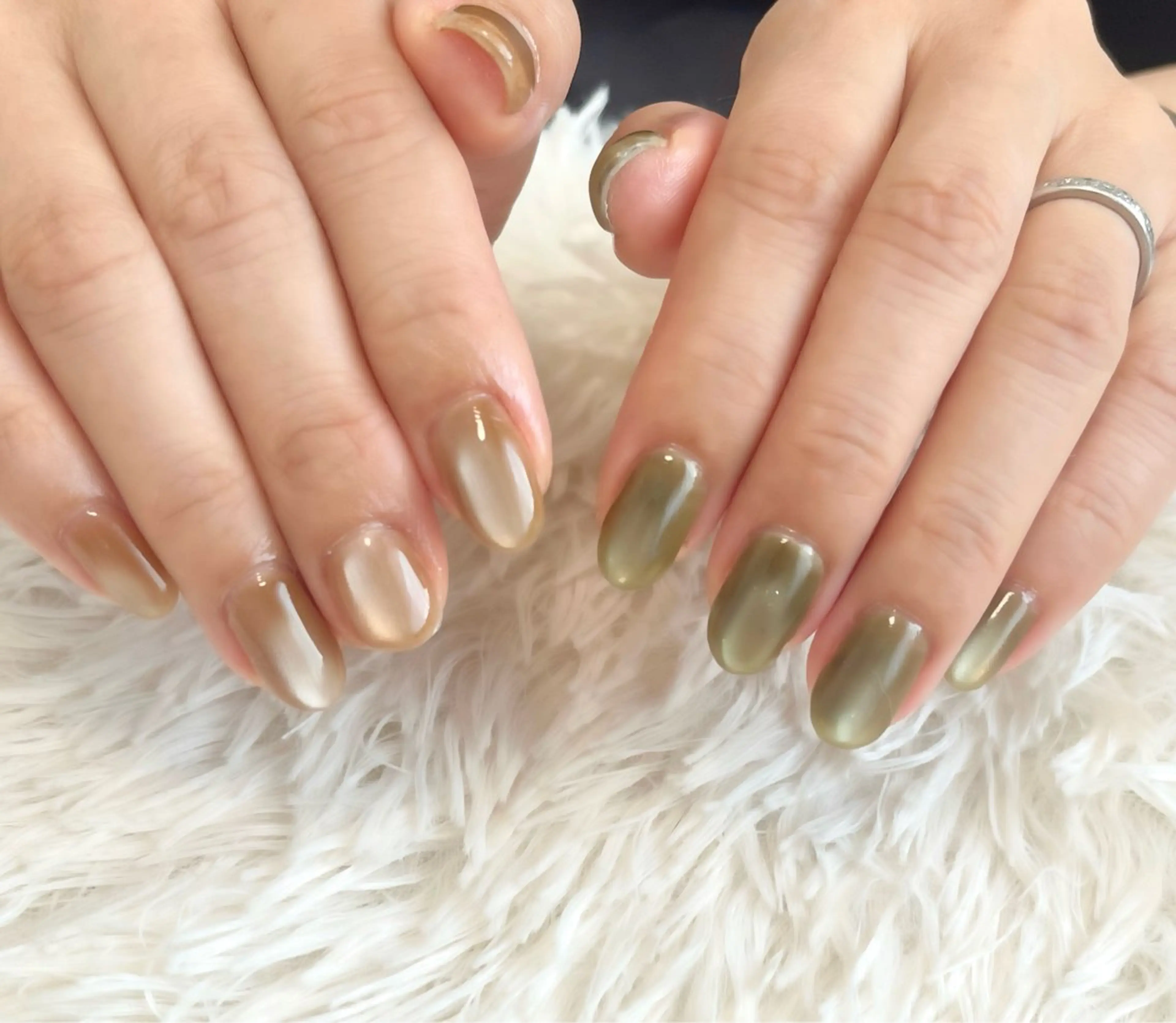 ネイル マグネットネイル ハンドネイル 島田 亜紀のネイルデザイン