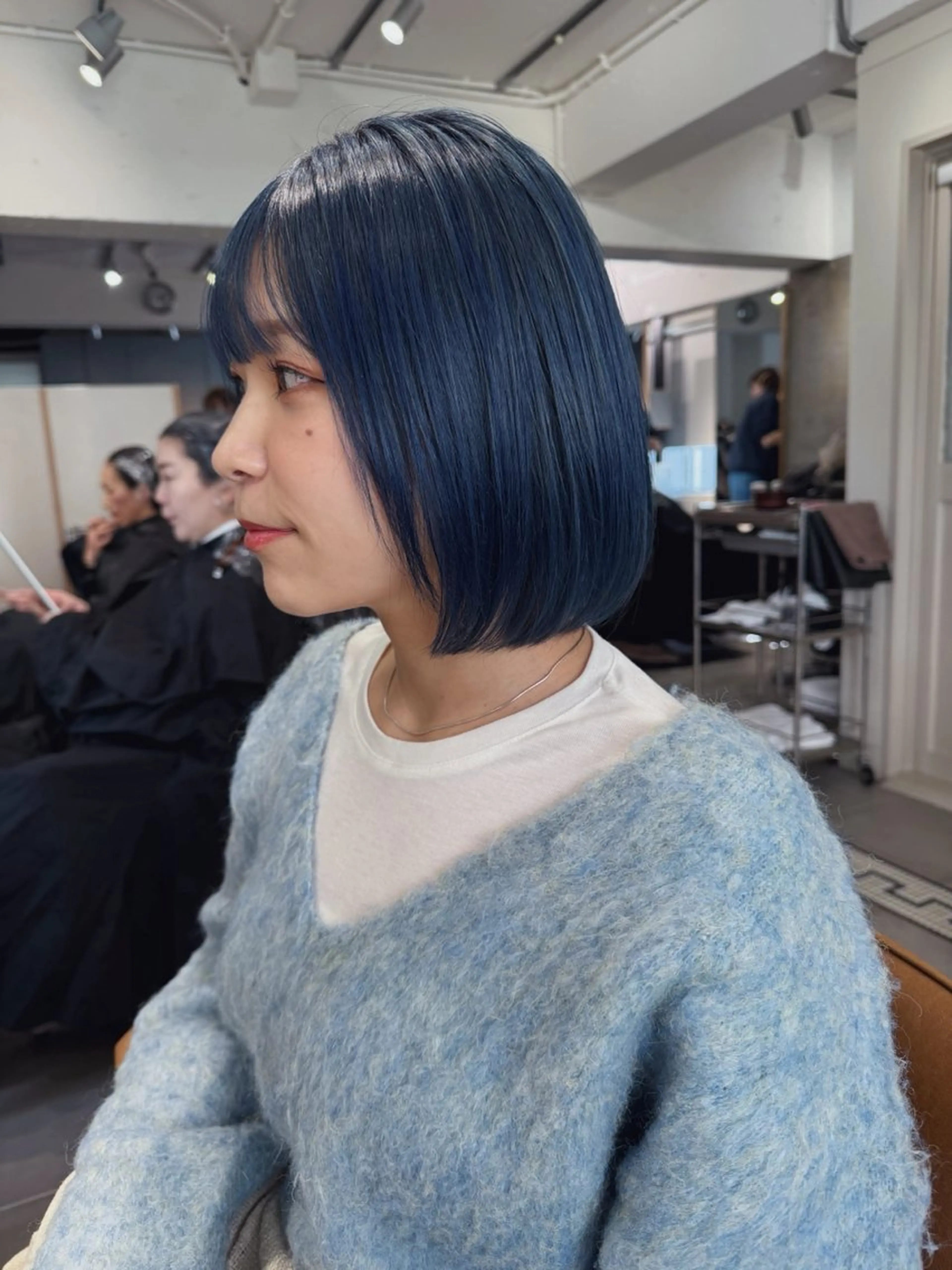 ミディアム カラー ハッシュorレイヤー 名古屋LORENハダのヘアスタイル