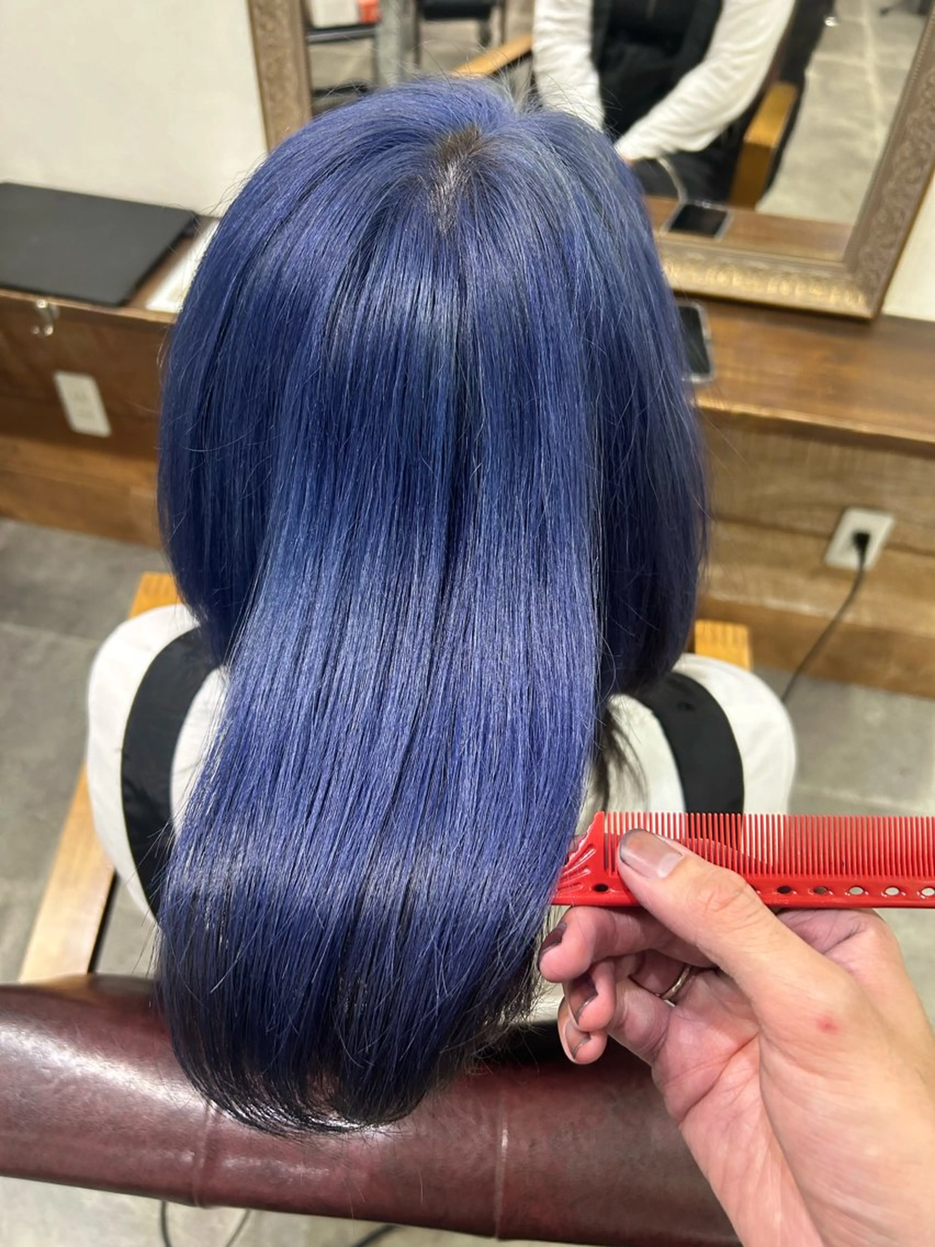 ミディアム カラー 髪質改善 トリートメント メンズパーマ 艶髪☆店長☆有馬のヘアスタイル