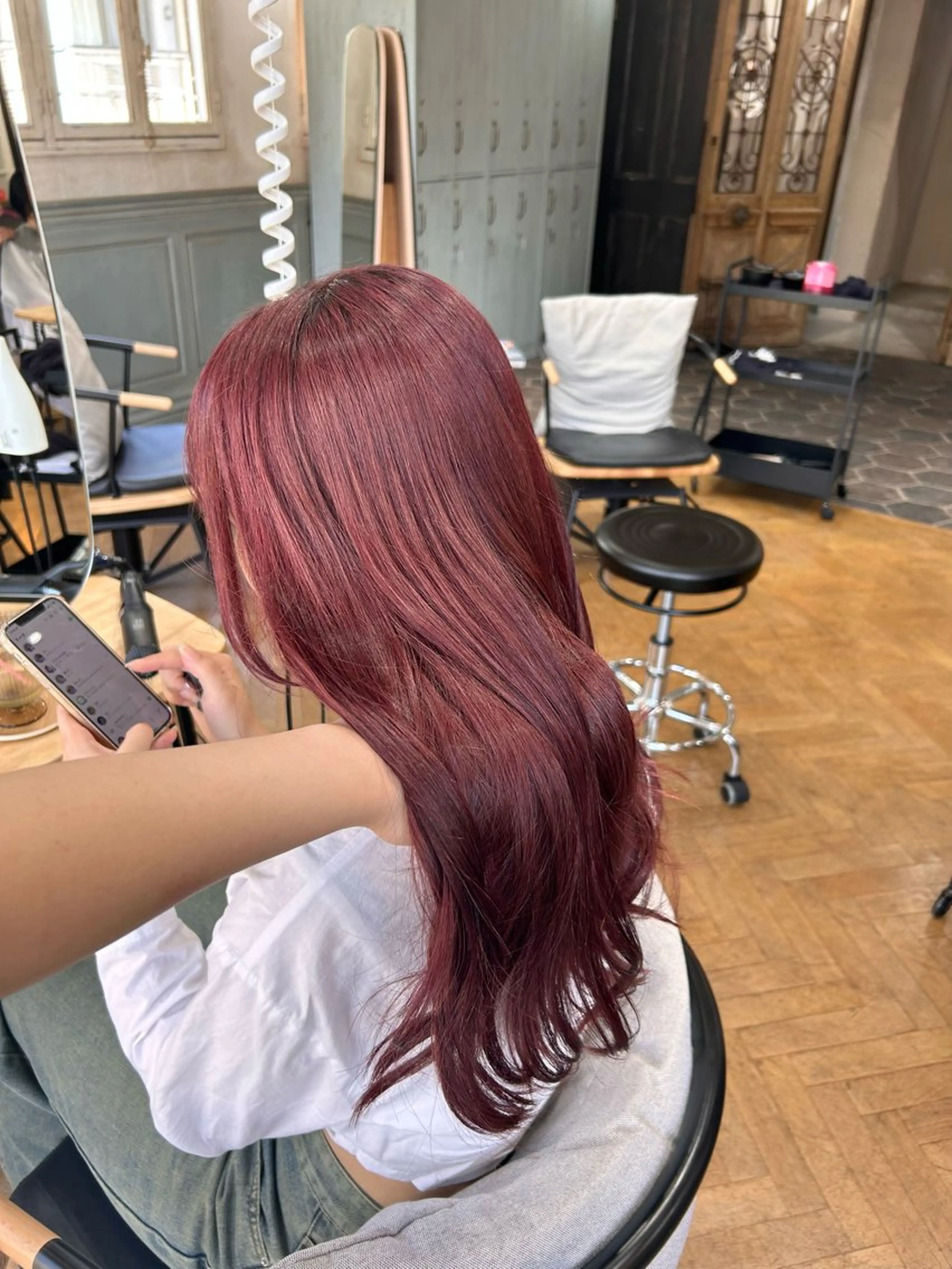 ロング カット ヘアカラー トリートメント 艶カラー🌟 kanonのヘアスタイル