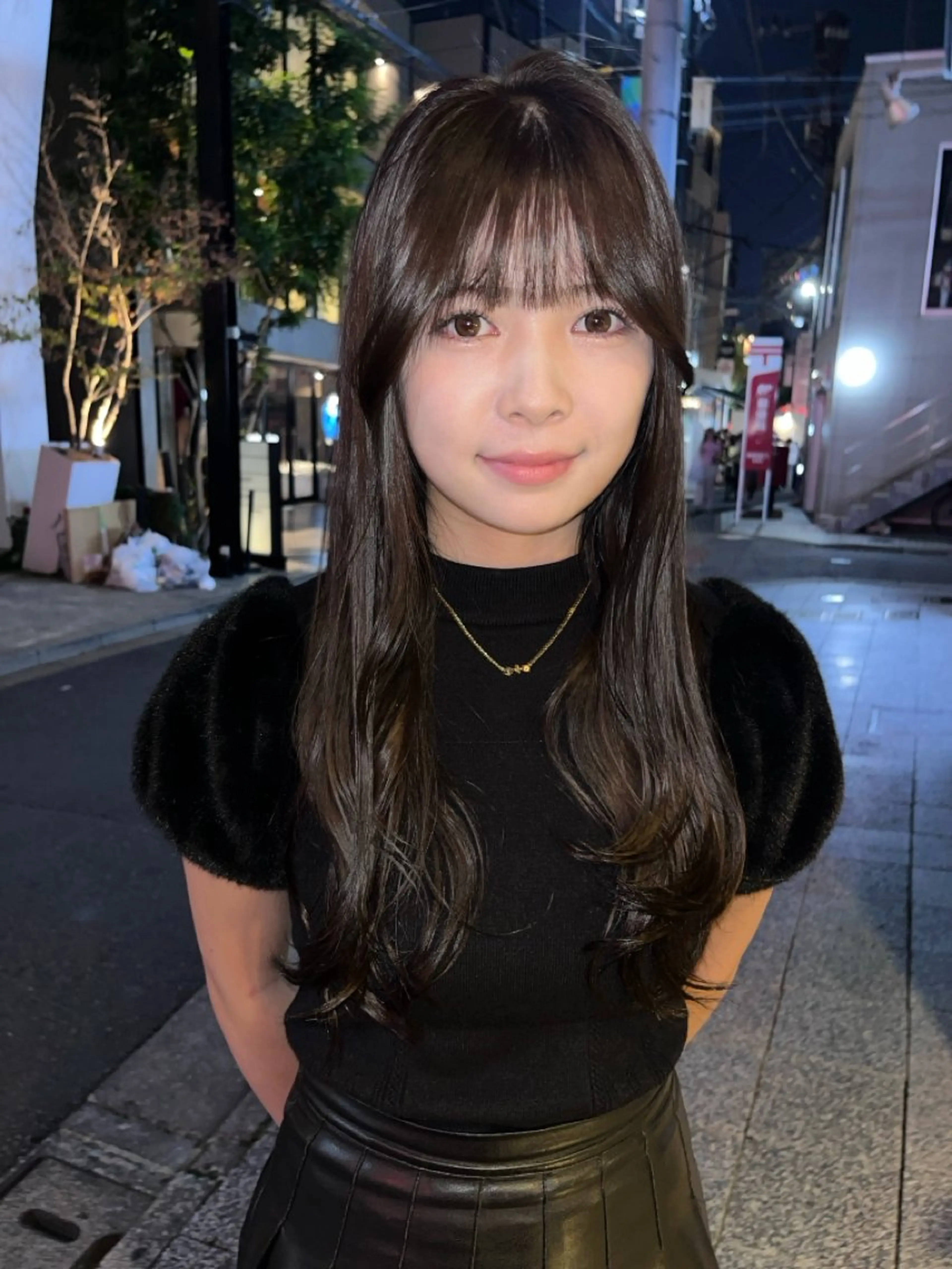 セミロング カラー カット ヘアカラー トリートメント ブリーチなしWカラー /赤み消し/トモキのヘアスタイル