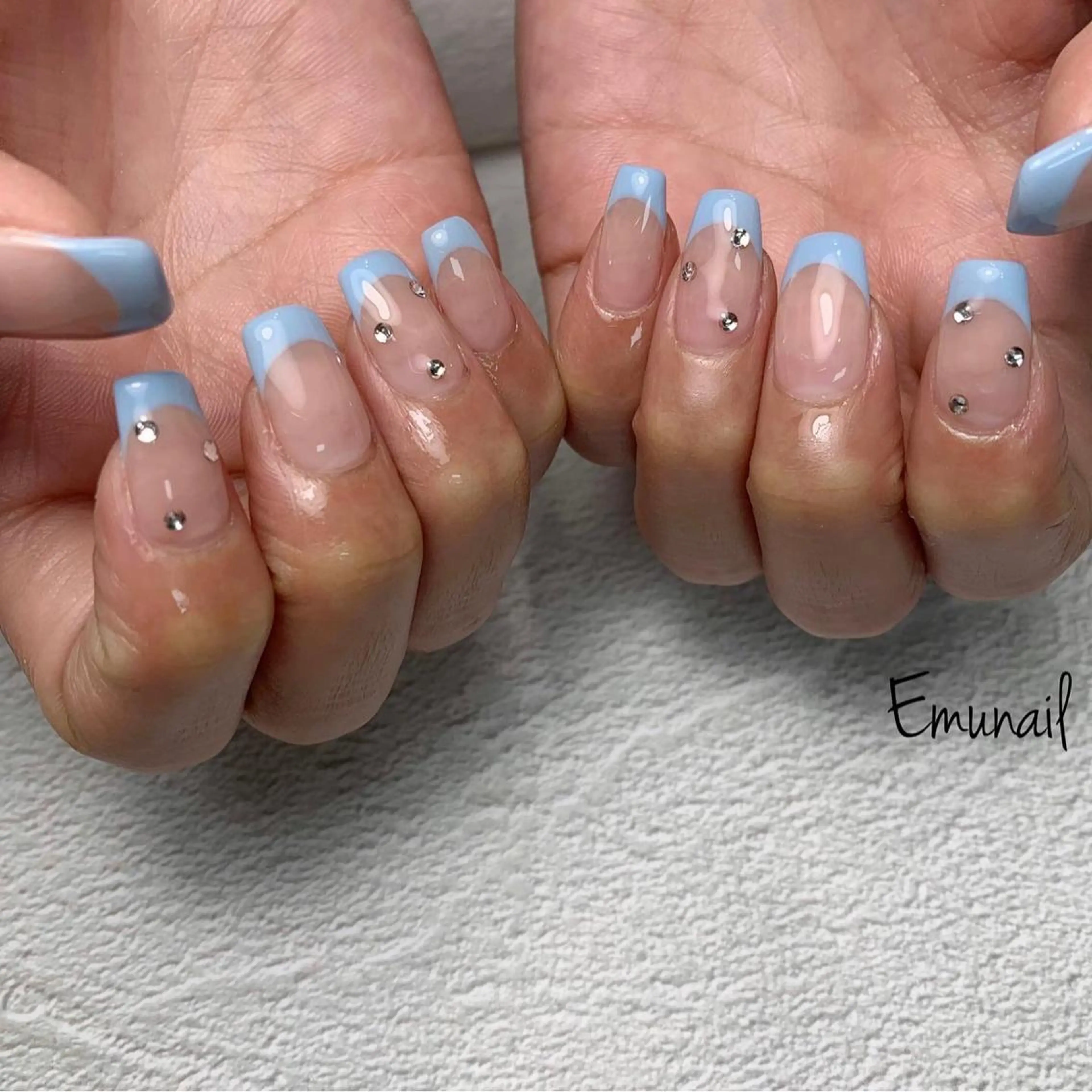 ネイル ストーンネイル ハンドネイル Emu Nailのネイルデザイン