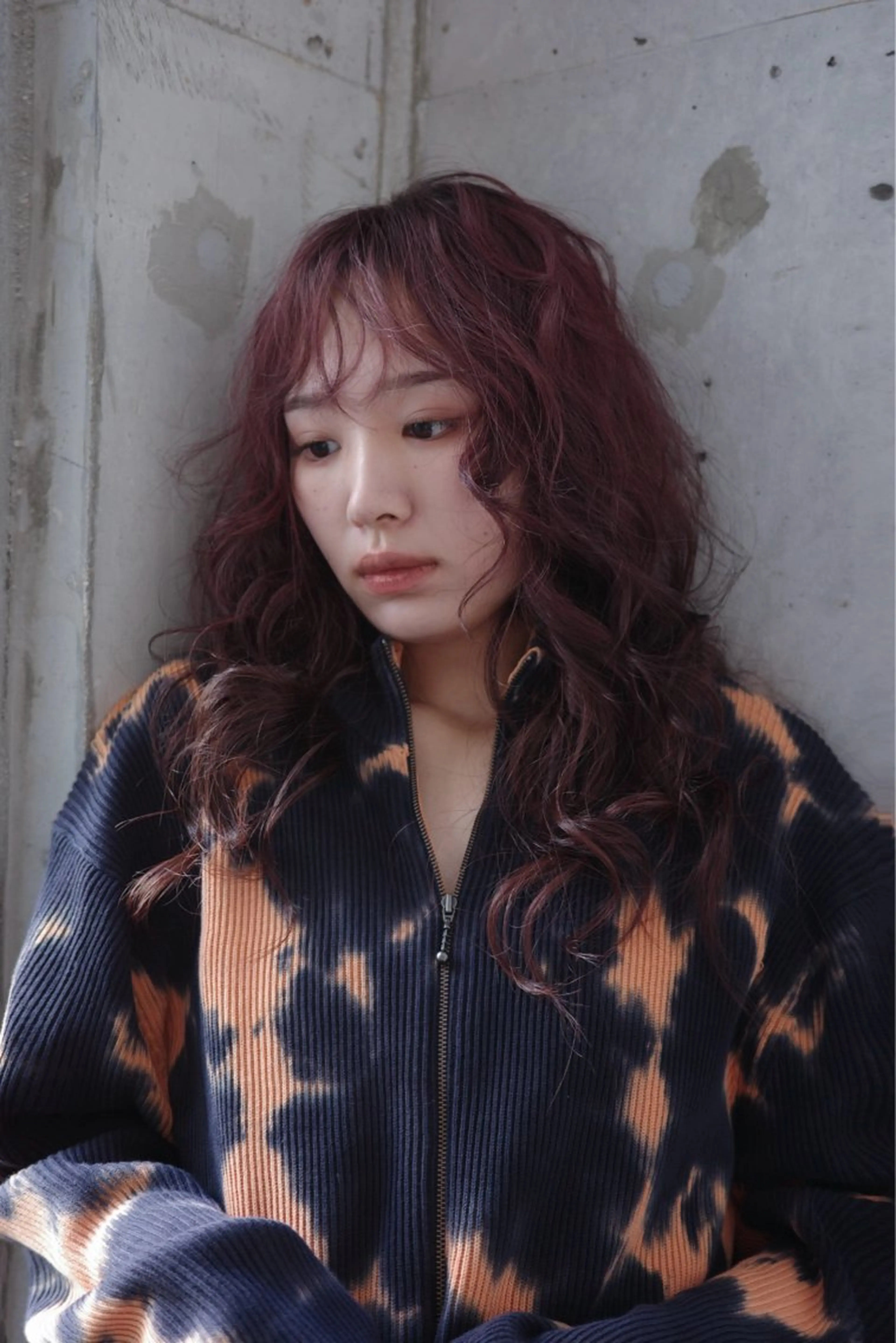 ロング カラー NAVY miyoshiのヘアスタイル