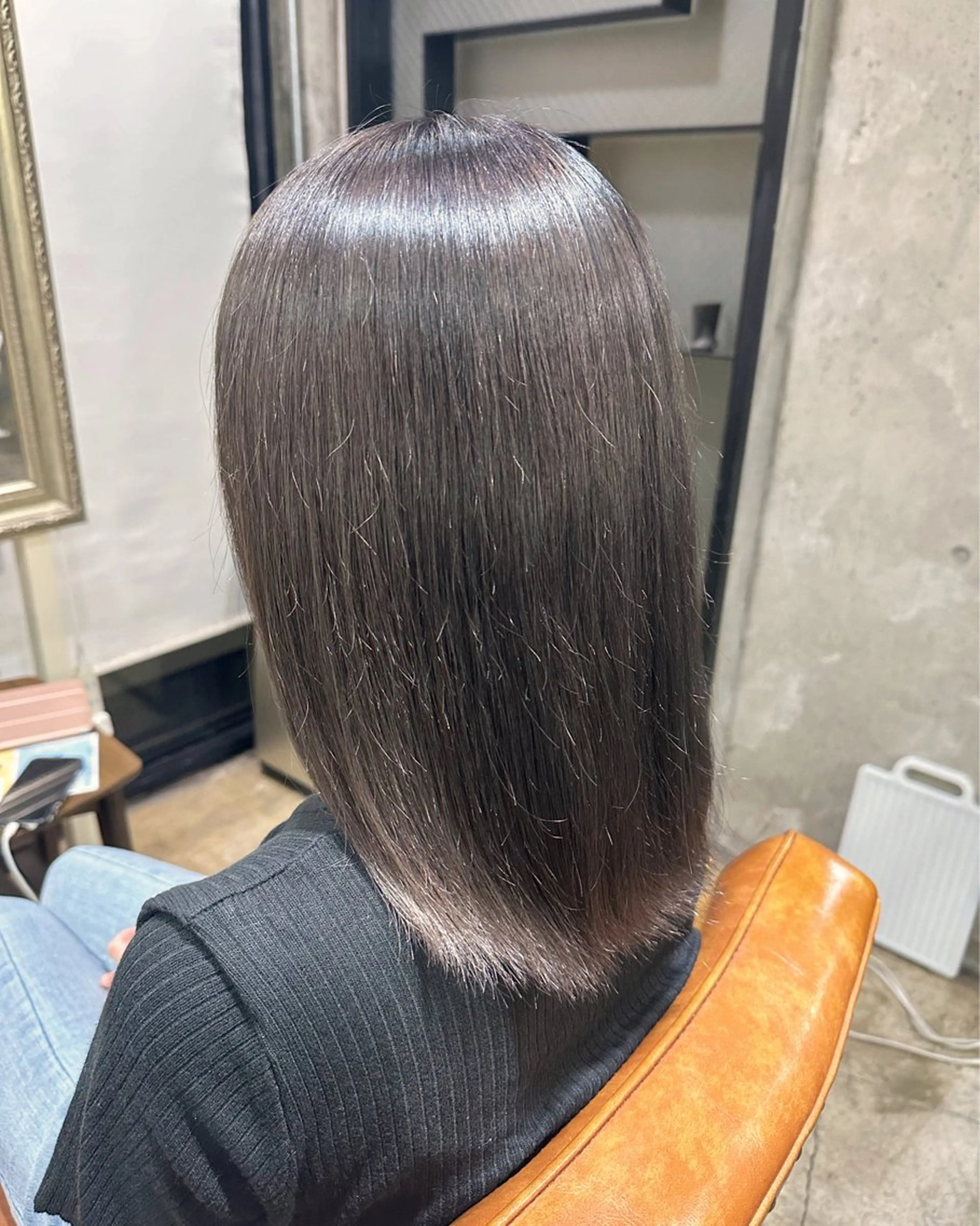 ロング 🔥コテ巻き風 ボブパーマ🔥のヘアスタイル