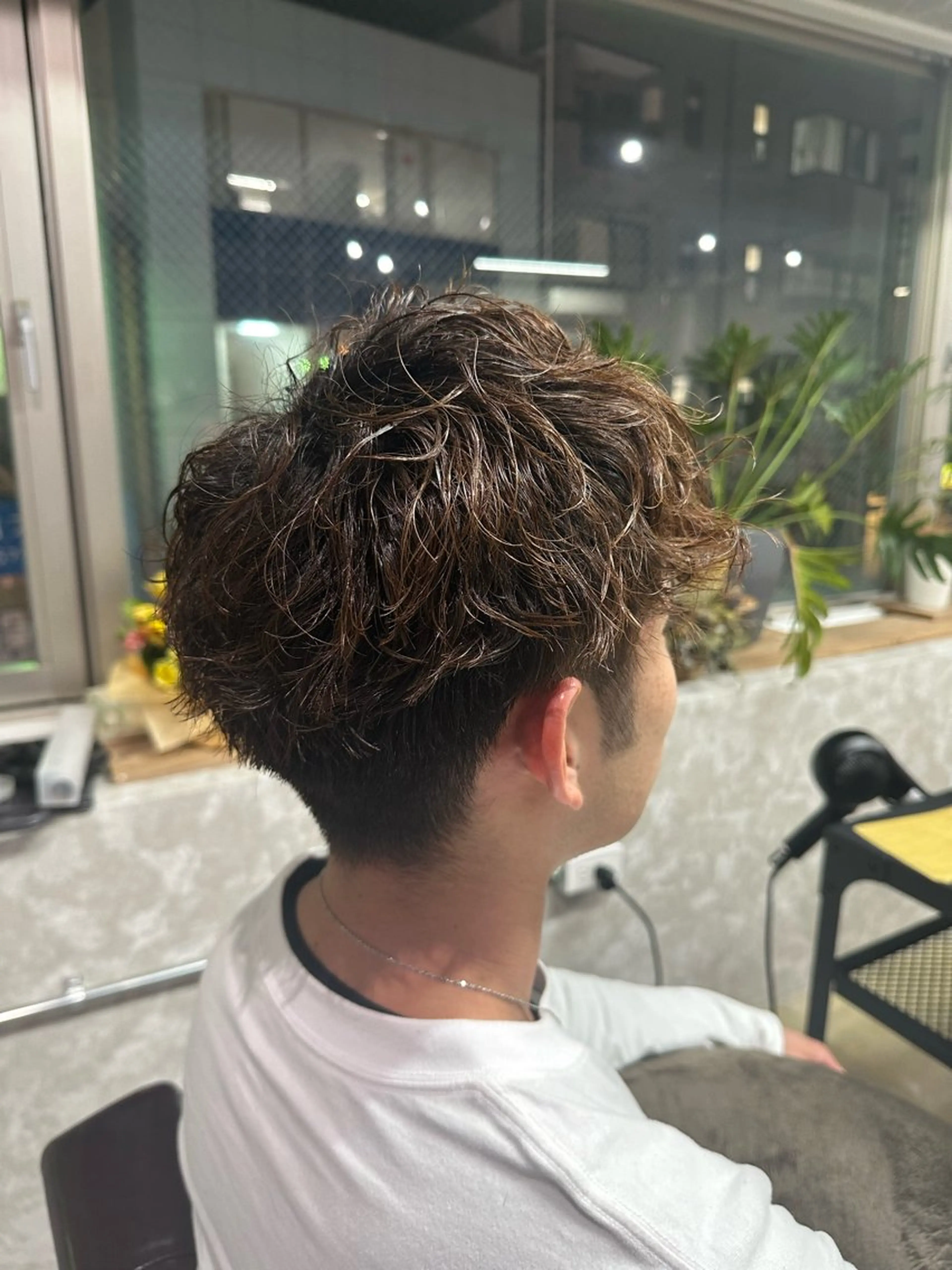 パーマ メンズ 山口 智也のヘアスタイル