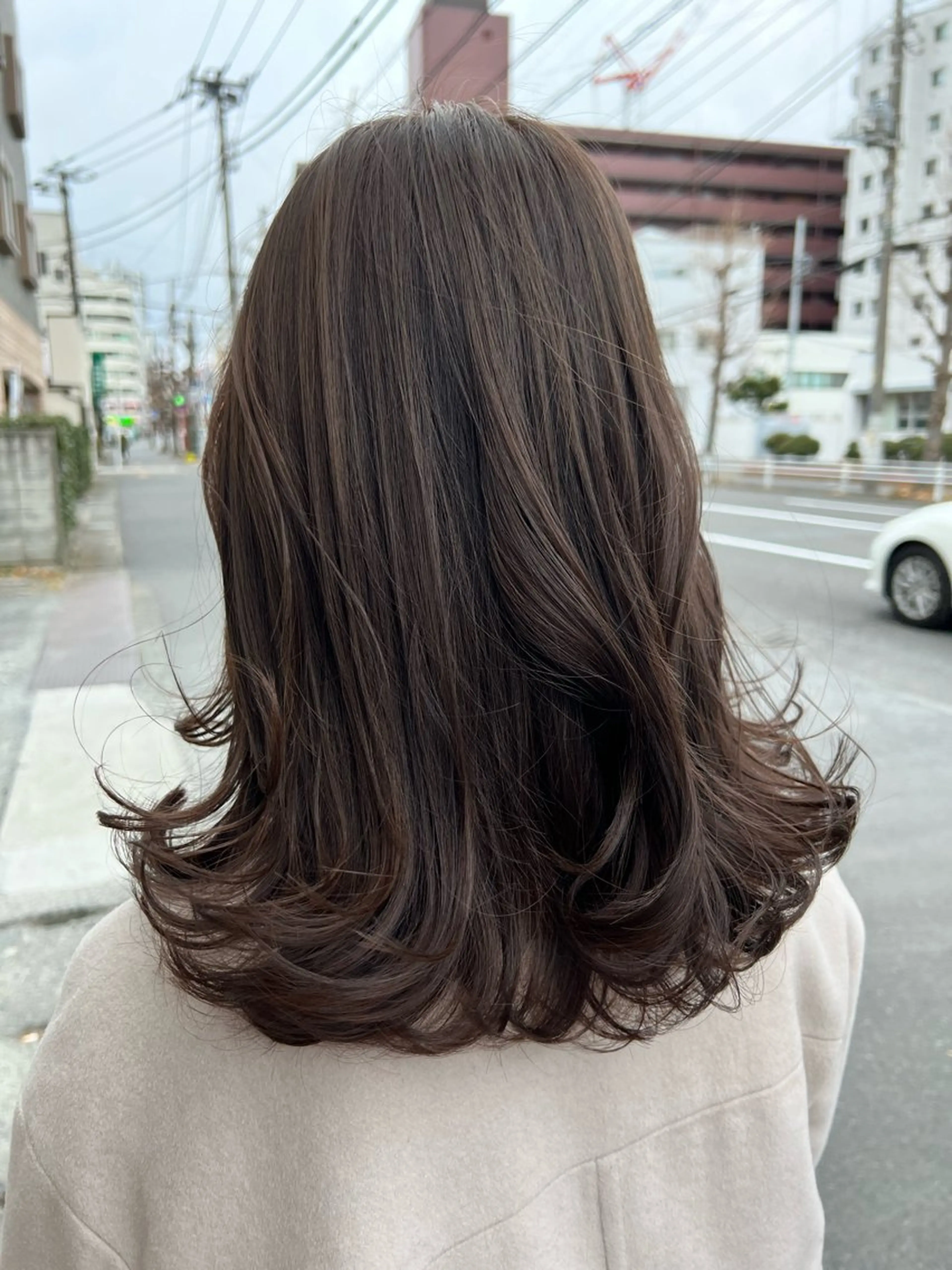 セミロング ダブルカラー 透明感カラー/タイラのヘアスタイル