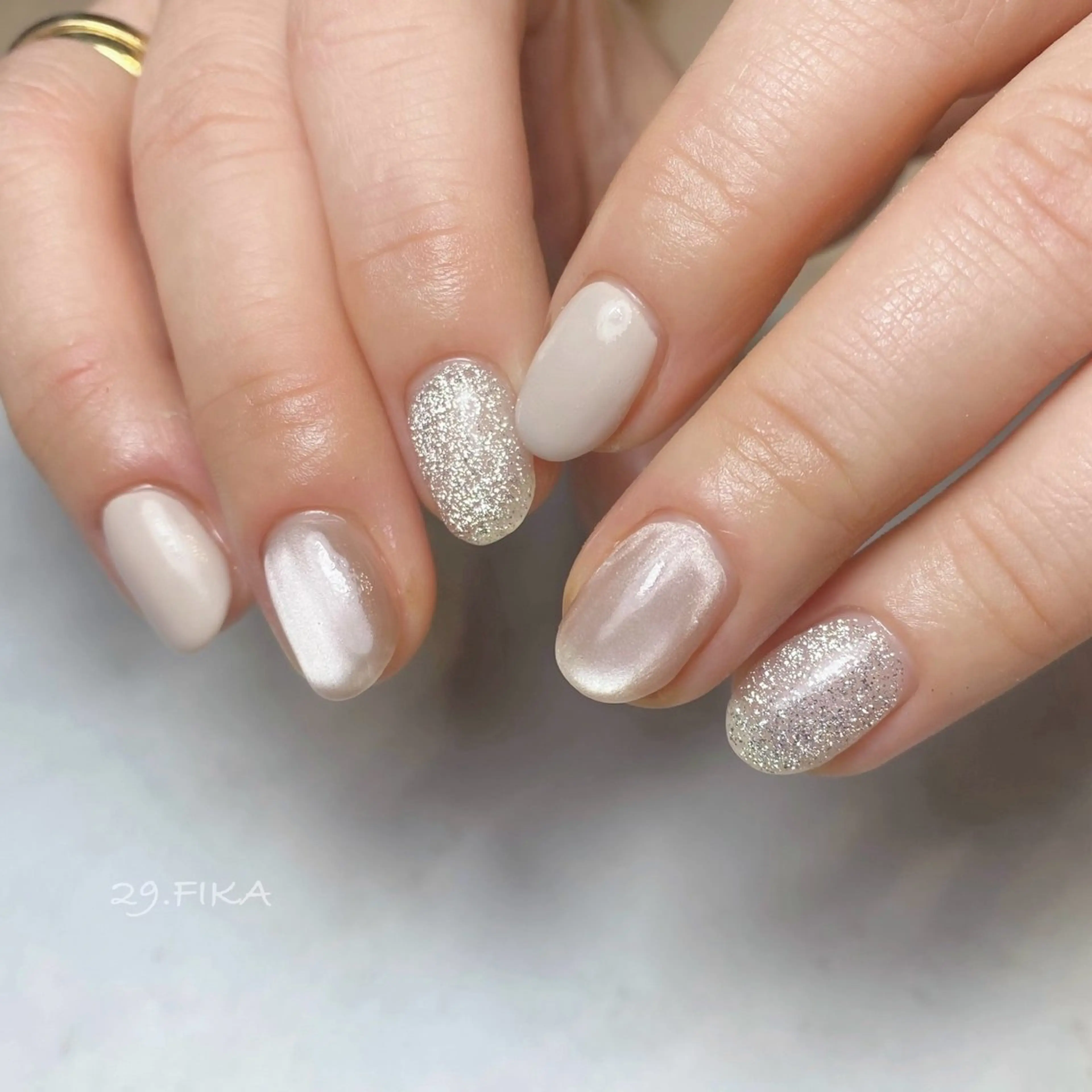 ネイル マグネットネイル ワンカラーネイル 29.FIKA misaのネイルデザイン