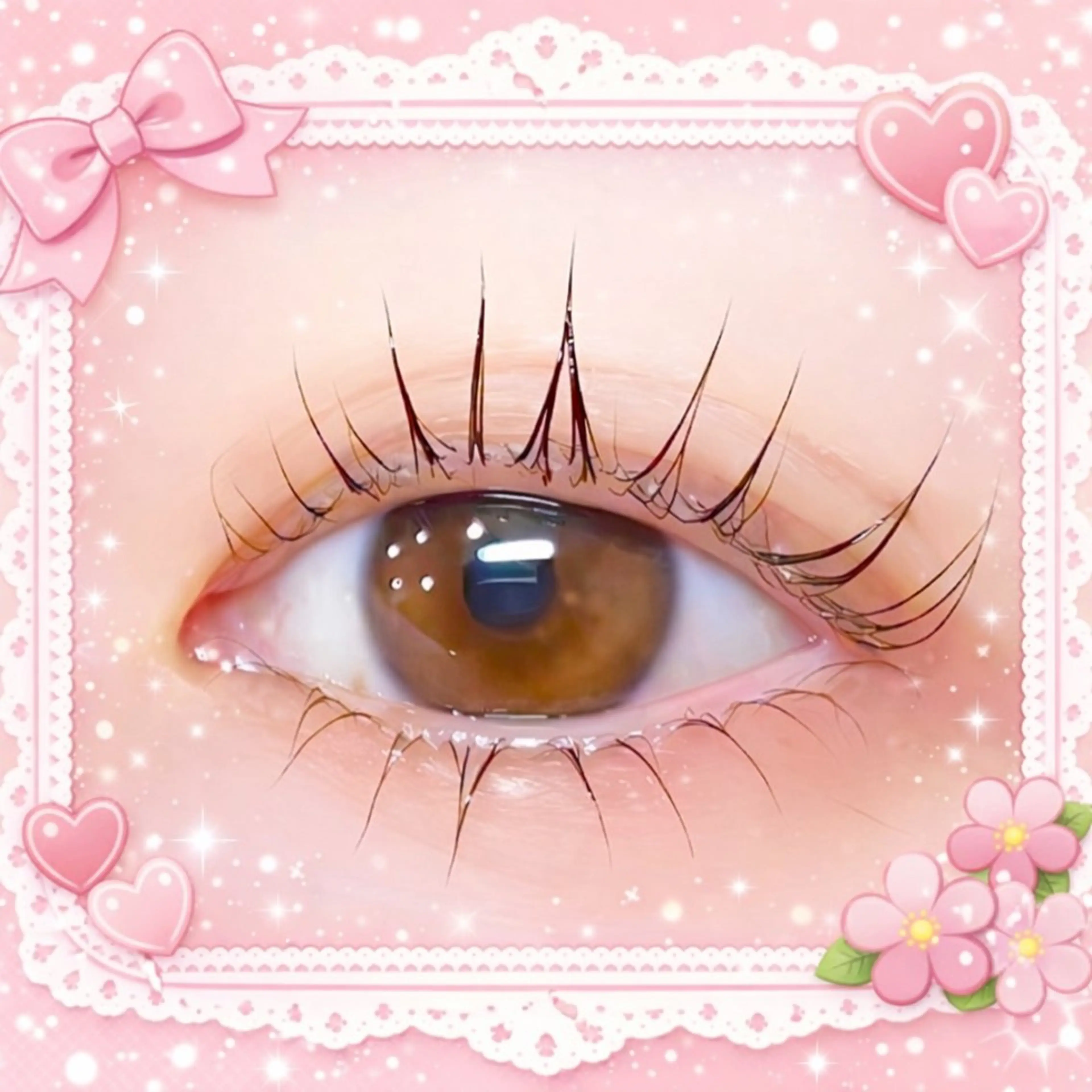 下まつげパーマの写真