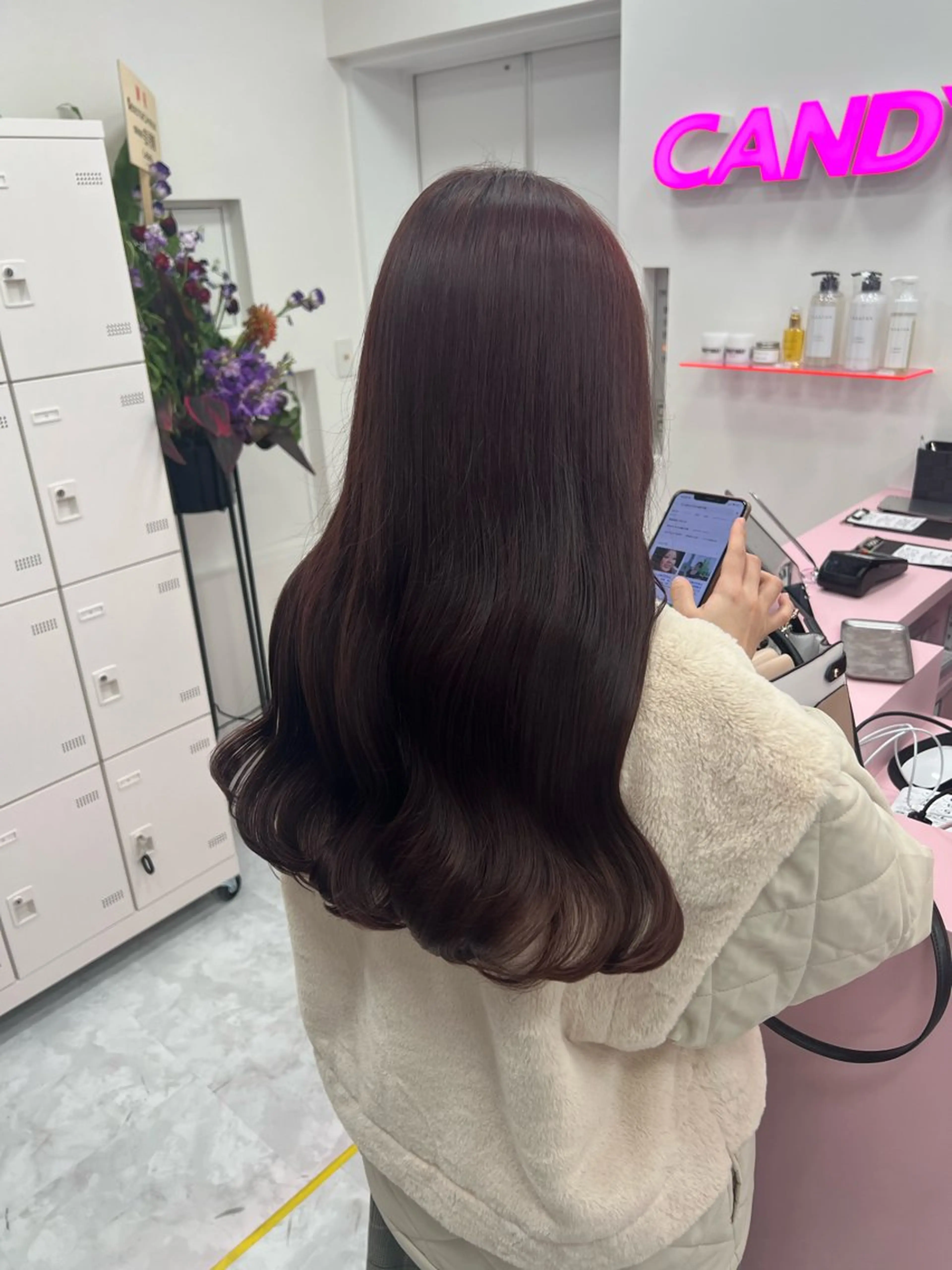 セミロング カラー ヘアアレンジ 💖似合わせカラー レイヤー💖ブリーチのヘアスタイル