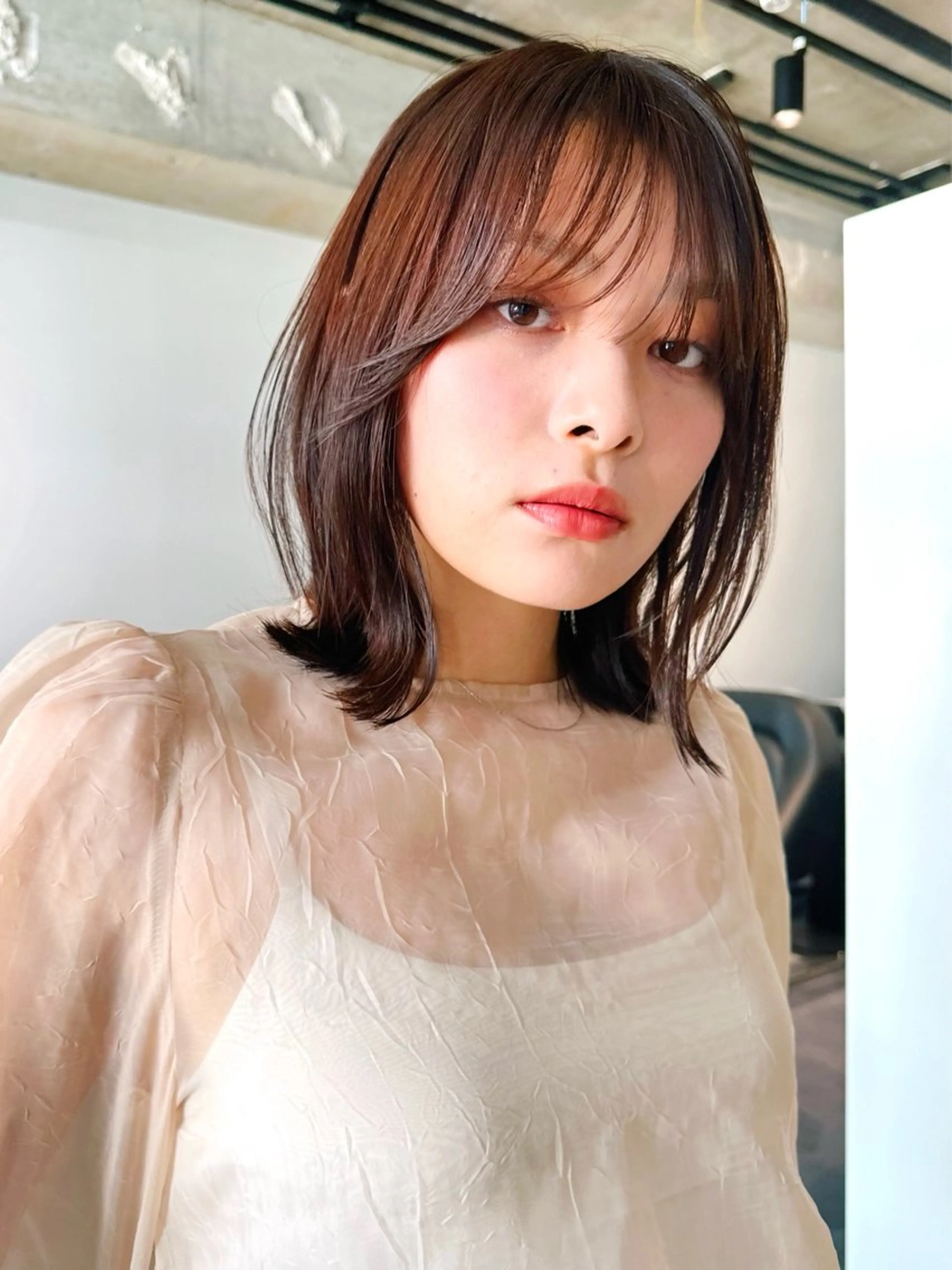 ショート カラー パーマ 🫧小顔×似合わせ× 透明感カラー🫧のヘアスタイル